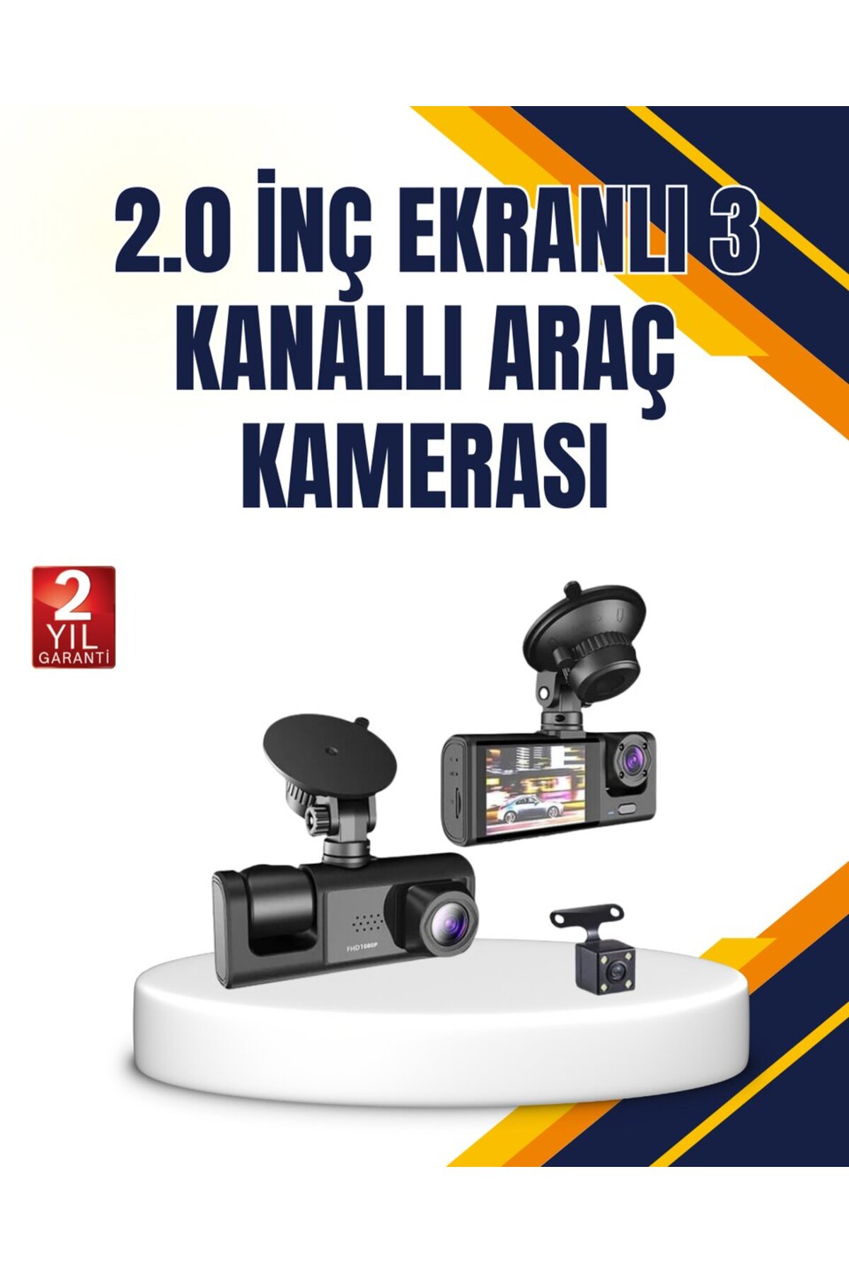 Araç İçi Kamera Seti | 170° Geniş Açı Hareket Algılama ve Park Koruma