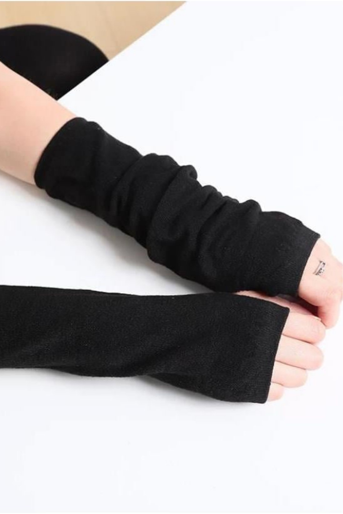 İYİ MODA Gotik Punk Siyah Kolluk Eldiven