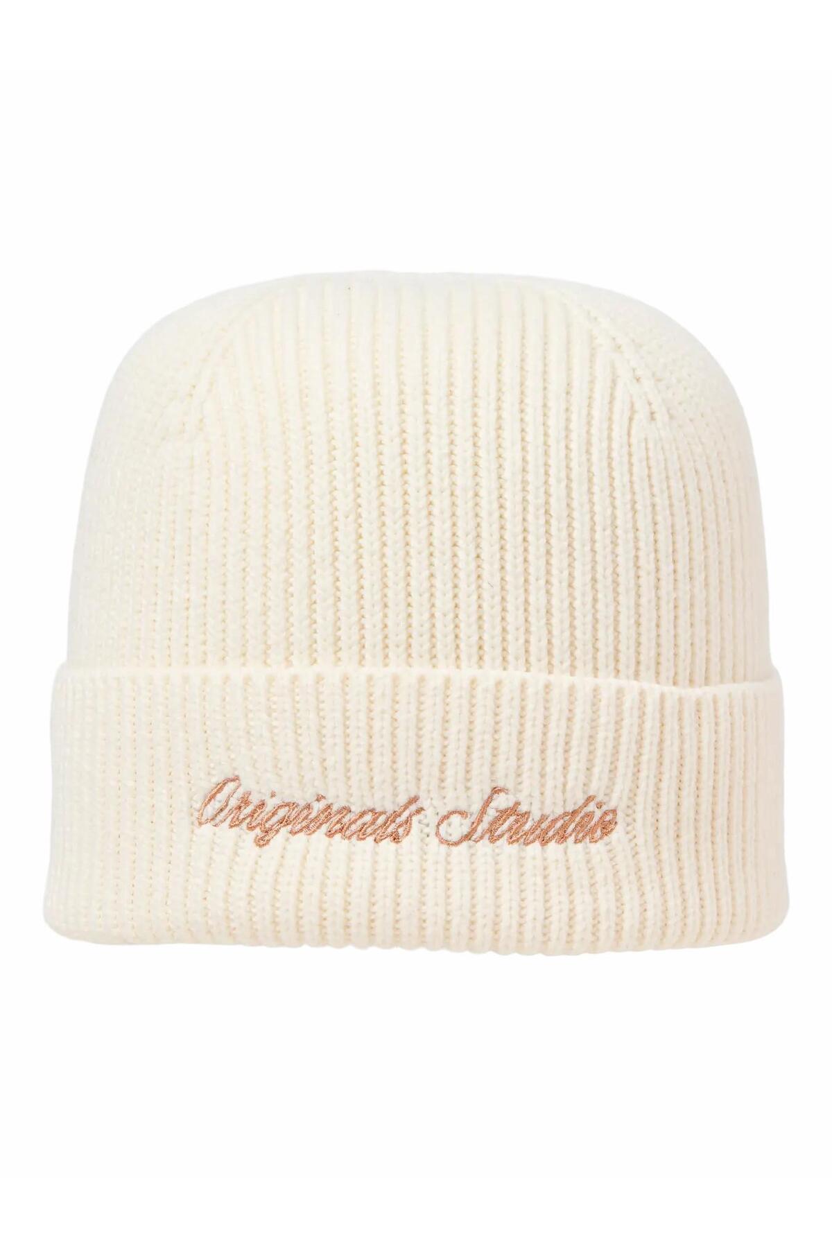کلاه بافتنی مردانه سفید Jacnorrebro معمولی مدل Noos Beret کد 12284006-Antiquewh جک اند جونز برت/کلاه بافتنی Jack & Jones