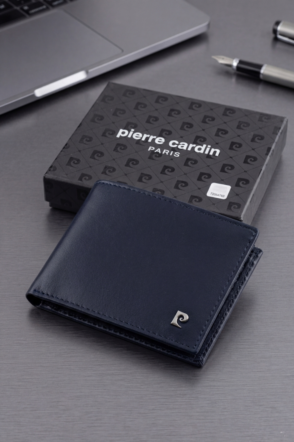 کیف پول مردانه چرم اصل مدل 075، جا کارتی، ANALİN NAVY BLUE-NAVY BLUE پیر کاردین کیف پول Pierre Cardin