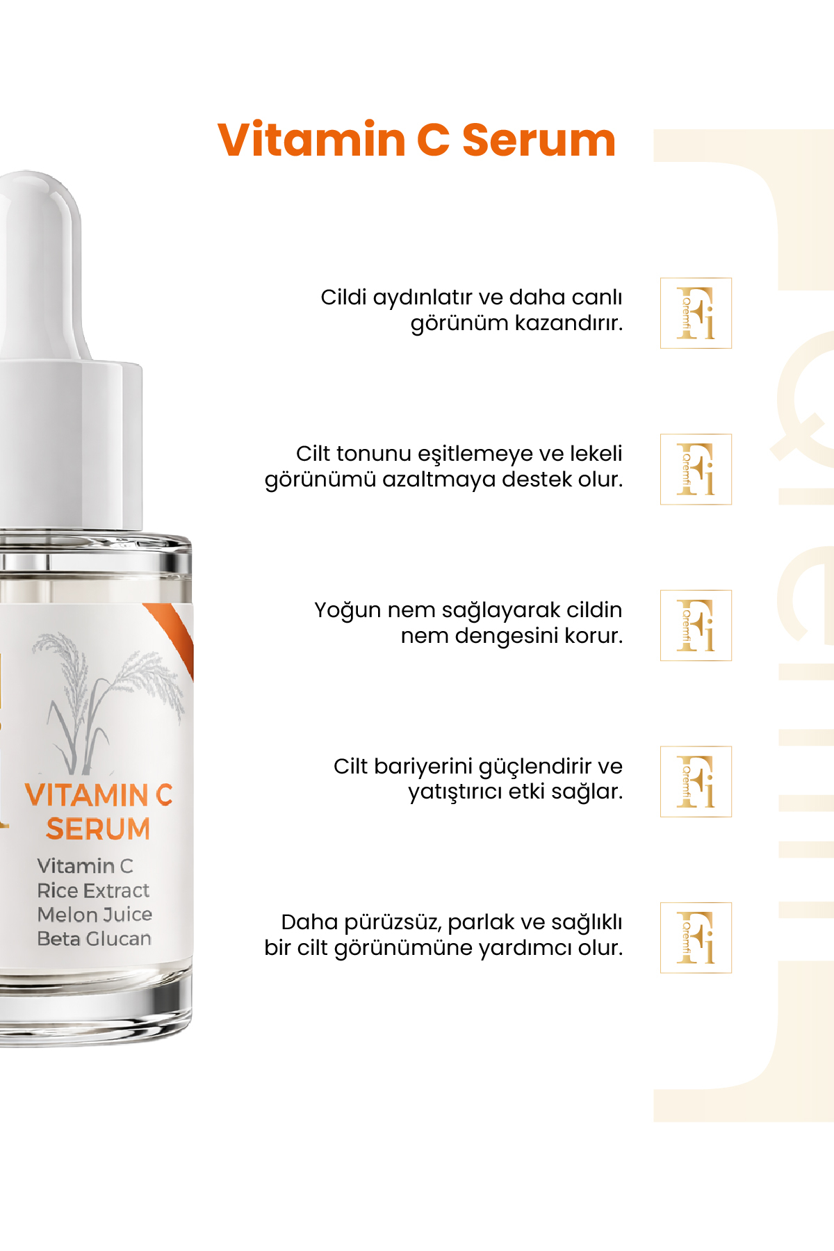C Vitamini Türevi Serum 30 ml | Aydınlık ve Eşit Tonlu Görünüm Bakımı — QR26CS01 — تصویر 2 از 3