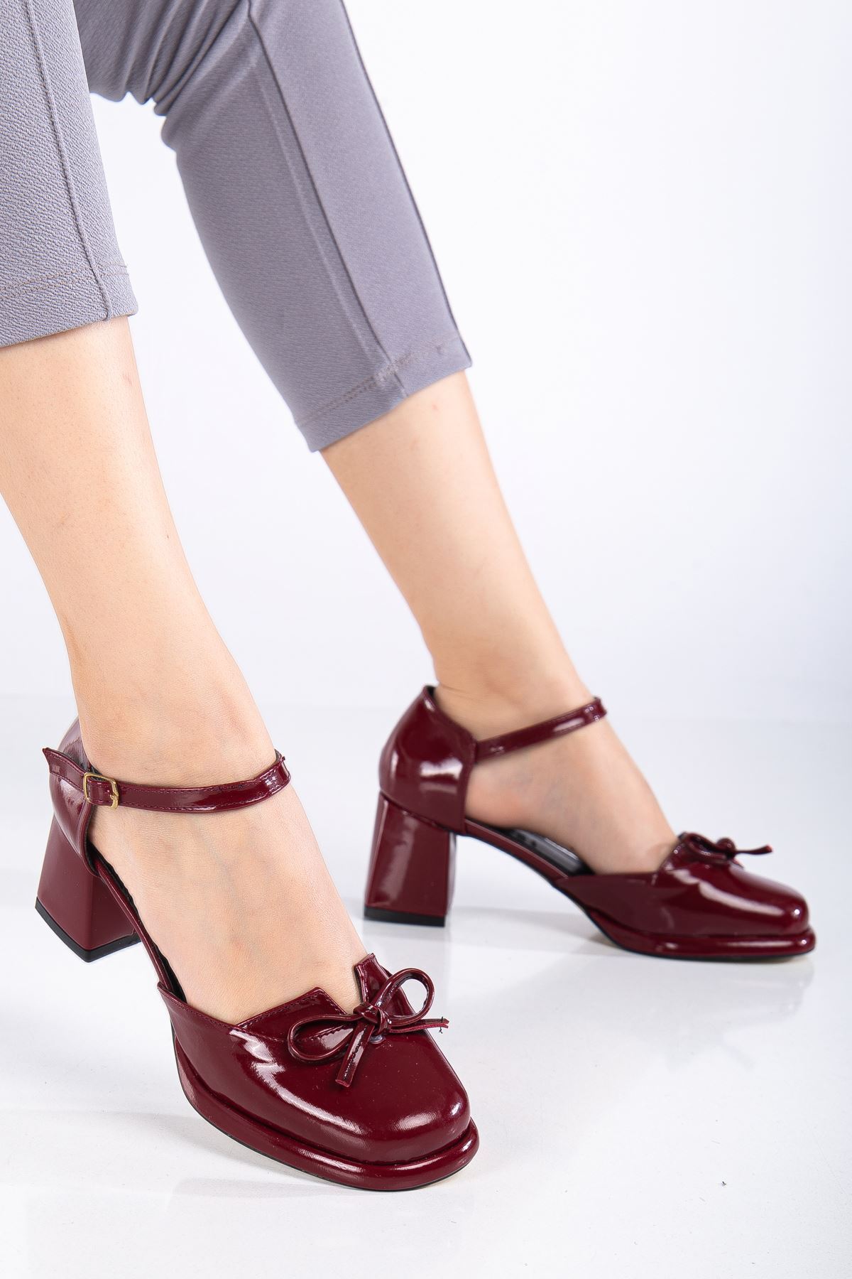 MaskButik  Velora Topuklu Rugan Ayakkabı - Görsel 2