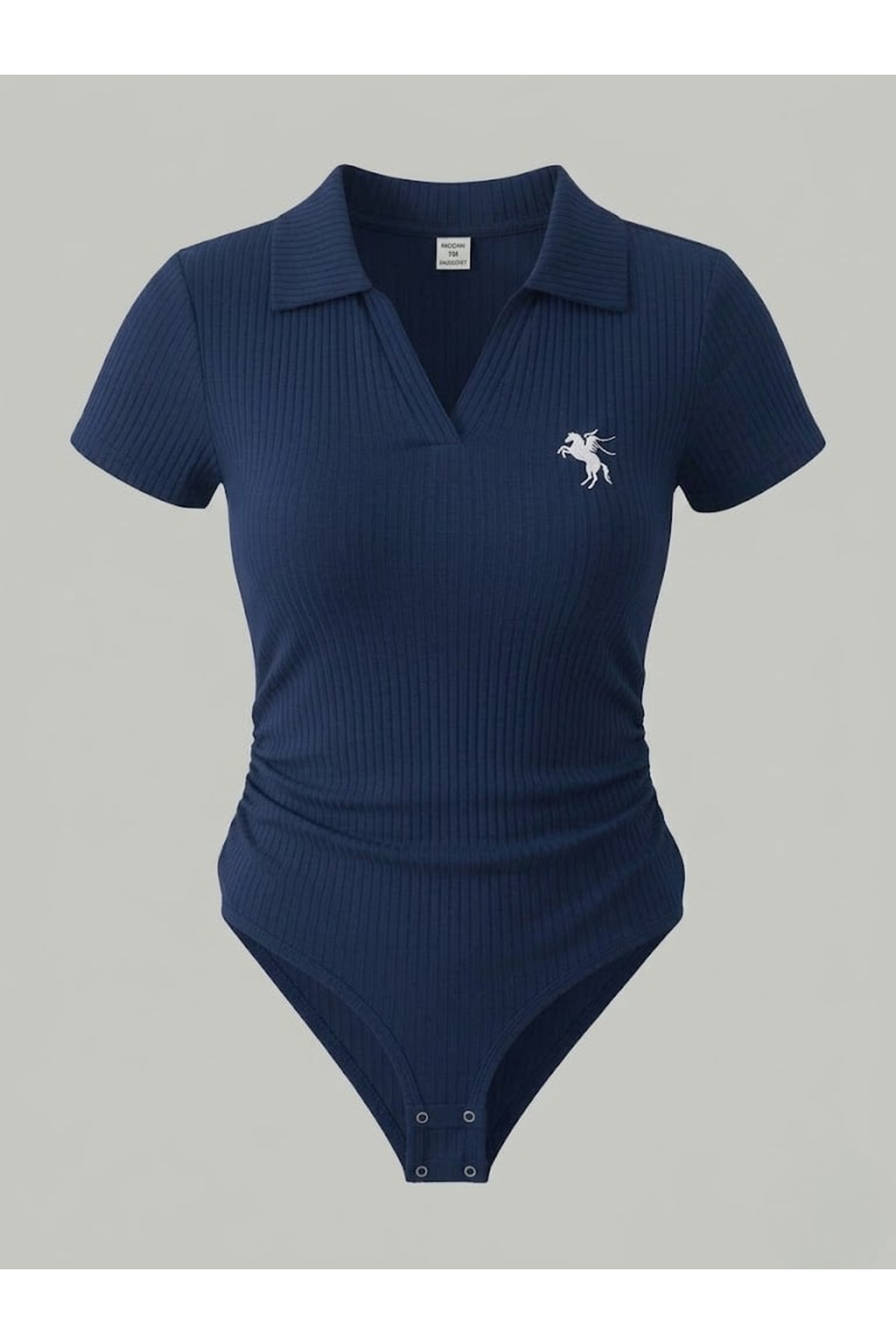 Gofeel  Polo Yaka Fitilli Likralı Premium Zıbın