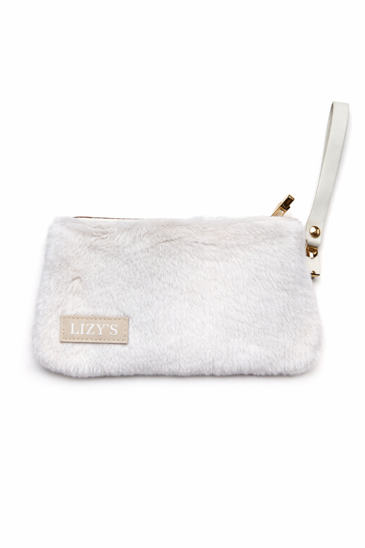 lizy's Makyaj Portföy Clutch Çanta Peluş görsel 2