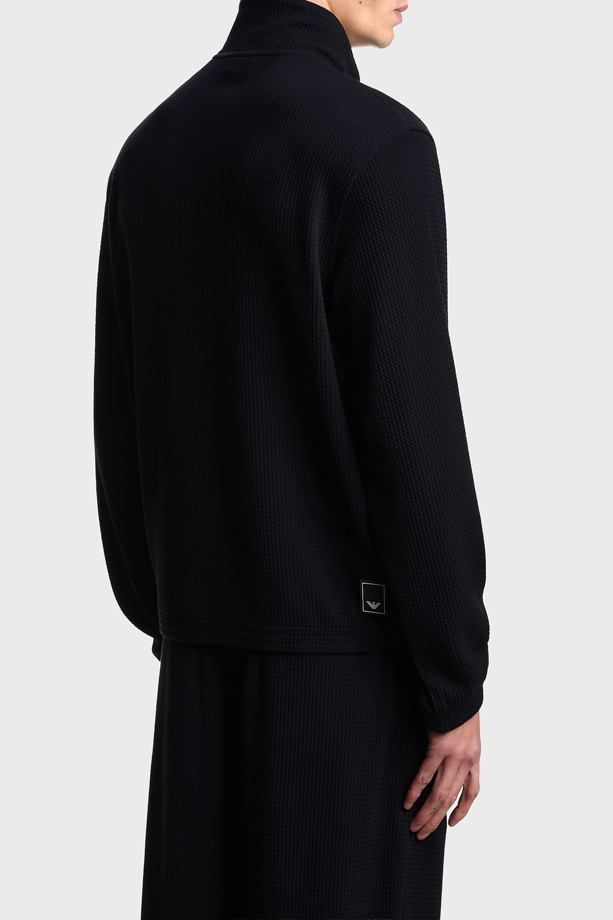 Emporio Armani Regular Fit High Collar Zippered Sweat Men's Sweat