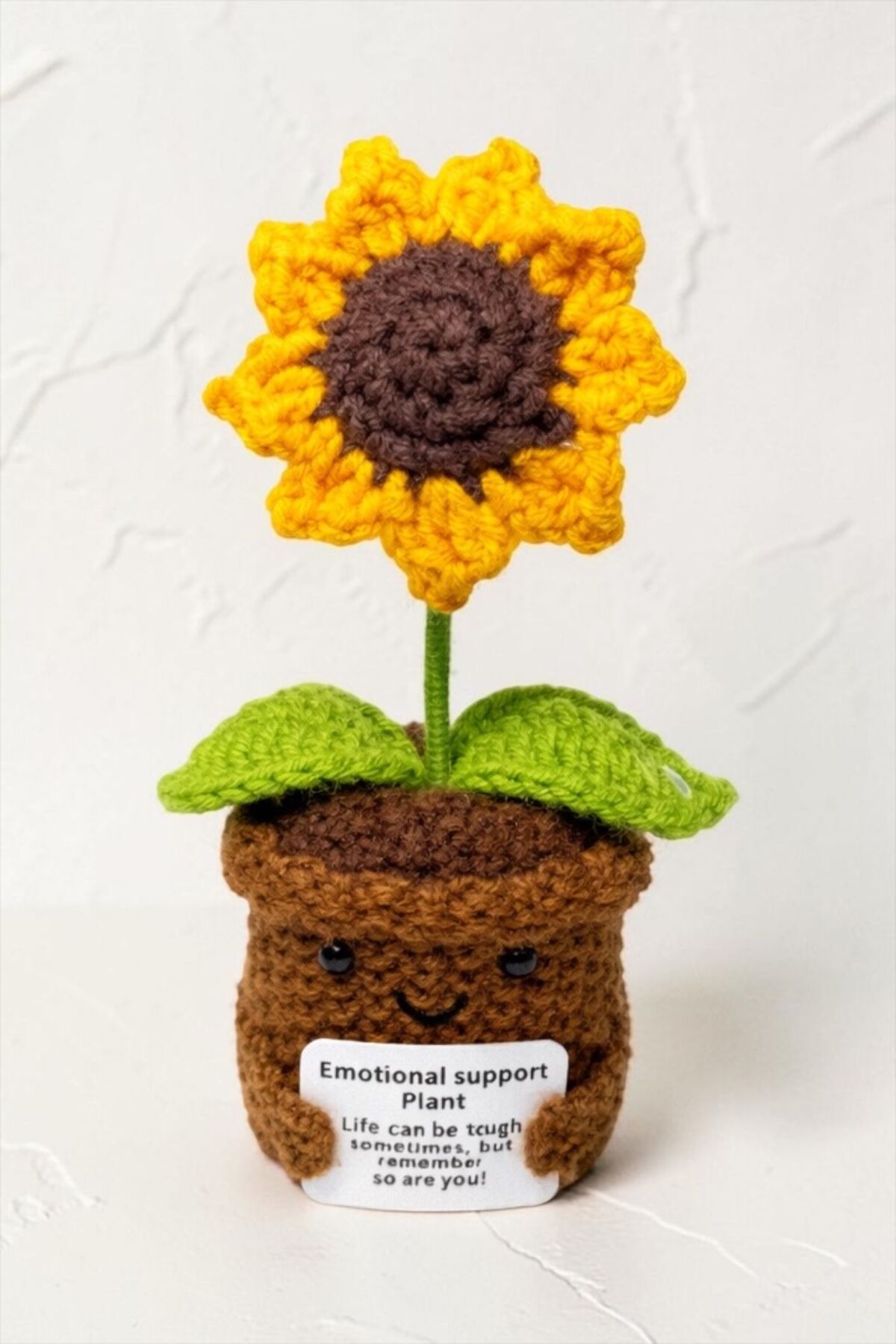 Örgü Ayçiçeği Dekoratif Çiçek | El Yapımı Şık Tasarım