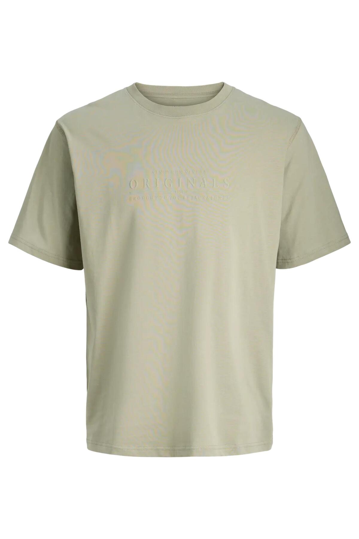 تی‌شرت آستین کوتاه مردانه جک اند جونز کد 12290315 JORCATSKILLS جک اند جونز تی شرت Jack & Jones