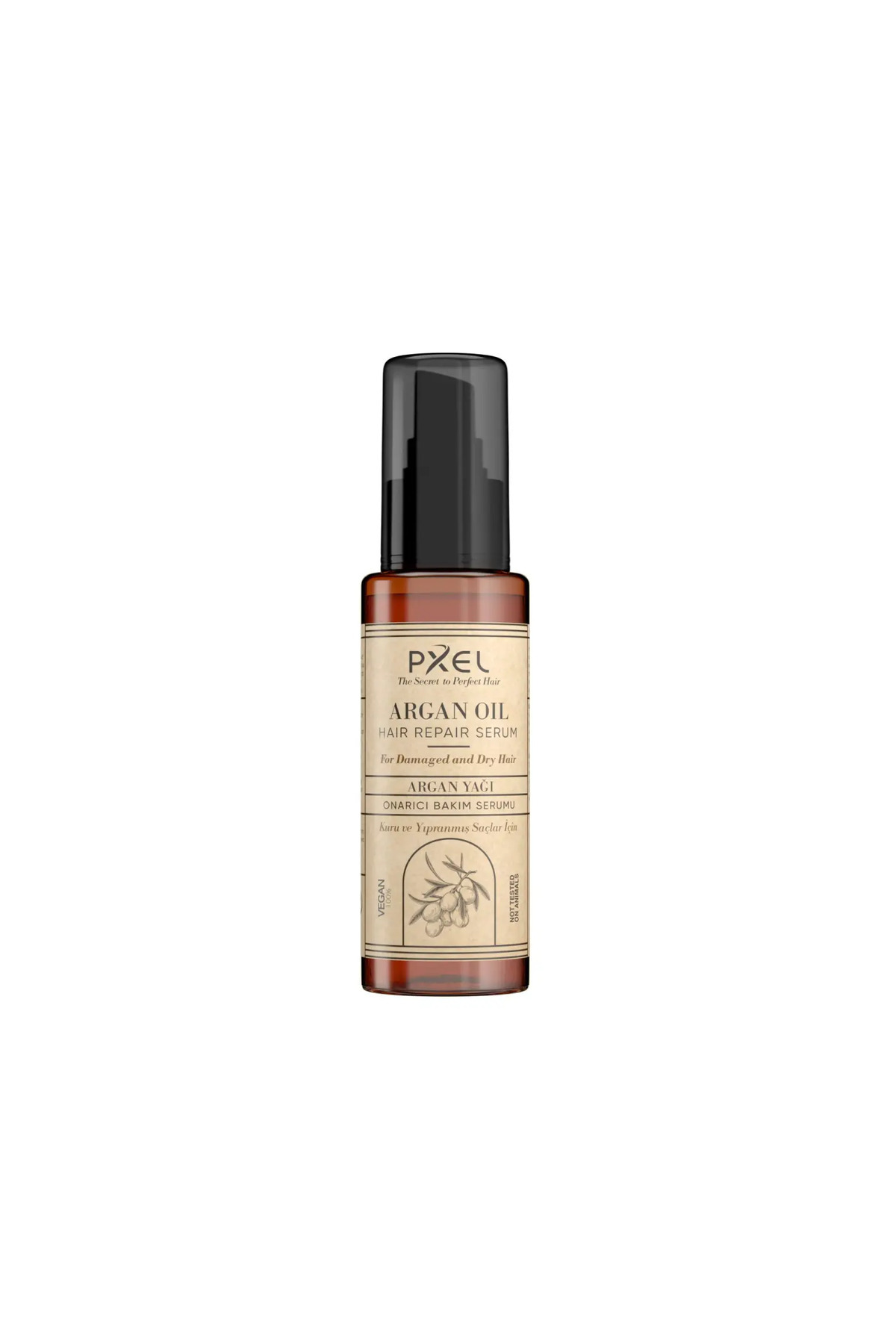 Saç Onarıcı Serum 75 ML | Argan, Hindistan Cevizi Yağı , Vegan Saç Bakım Serumu — 8684777707021 — تصویر 5 از 5