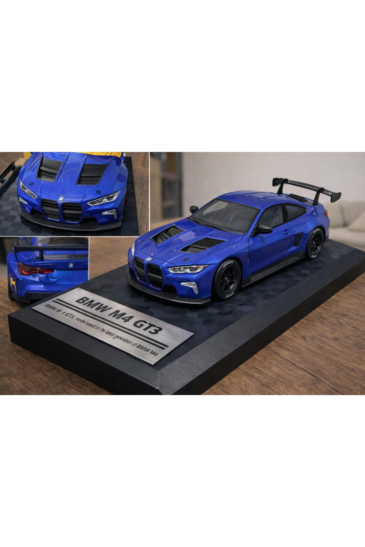 MYSTERIOUS  M4 GT3 ブルーカーボン scntoys Bmw M4 Gt3 Diecast Model Car Openable Doors 1:32 Scale