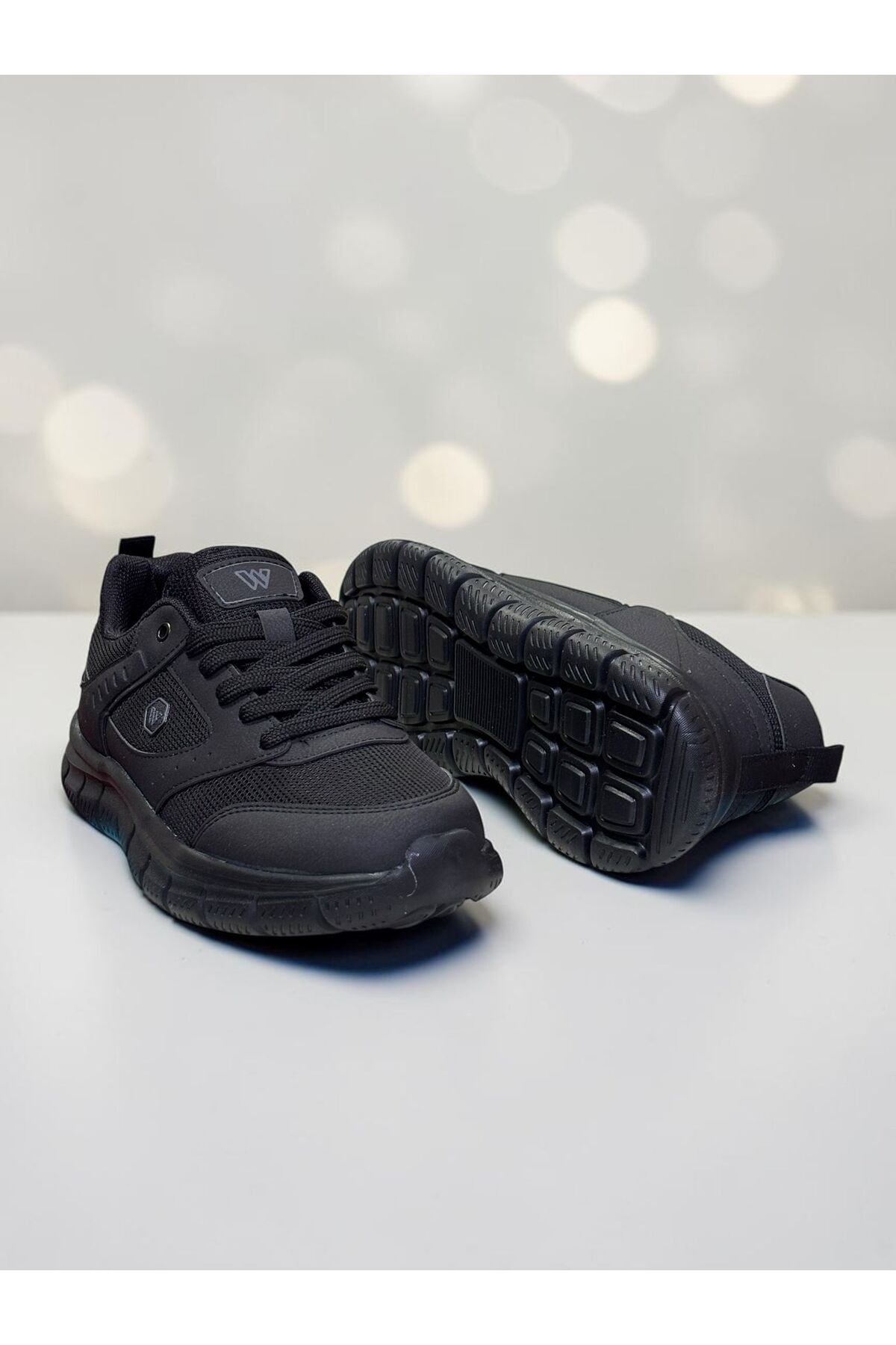Spor Ayakkabı Koşu Ayakkabısı Günlük Sneaker Ortopedik Taban Unisex Spor Ayakkabı Hafif Eva Taban — مشکی Magg poınt — تصویر 3 از 3