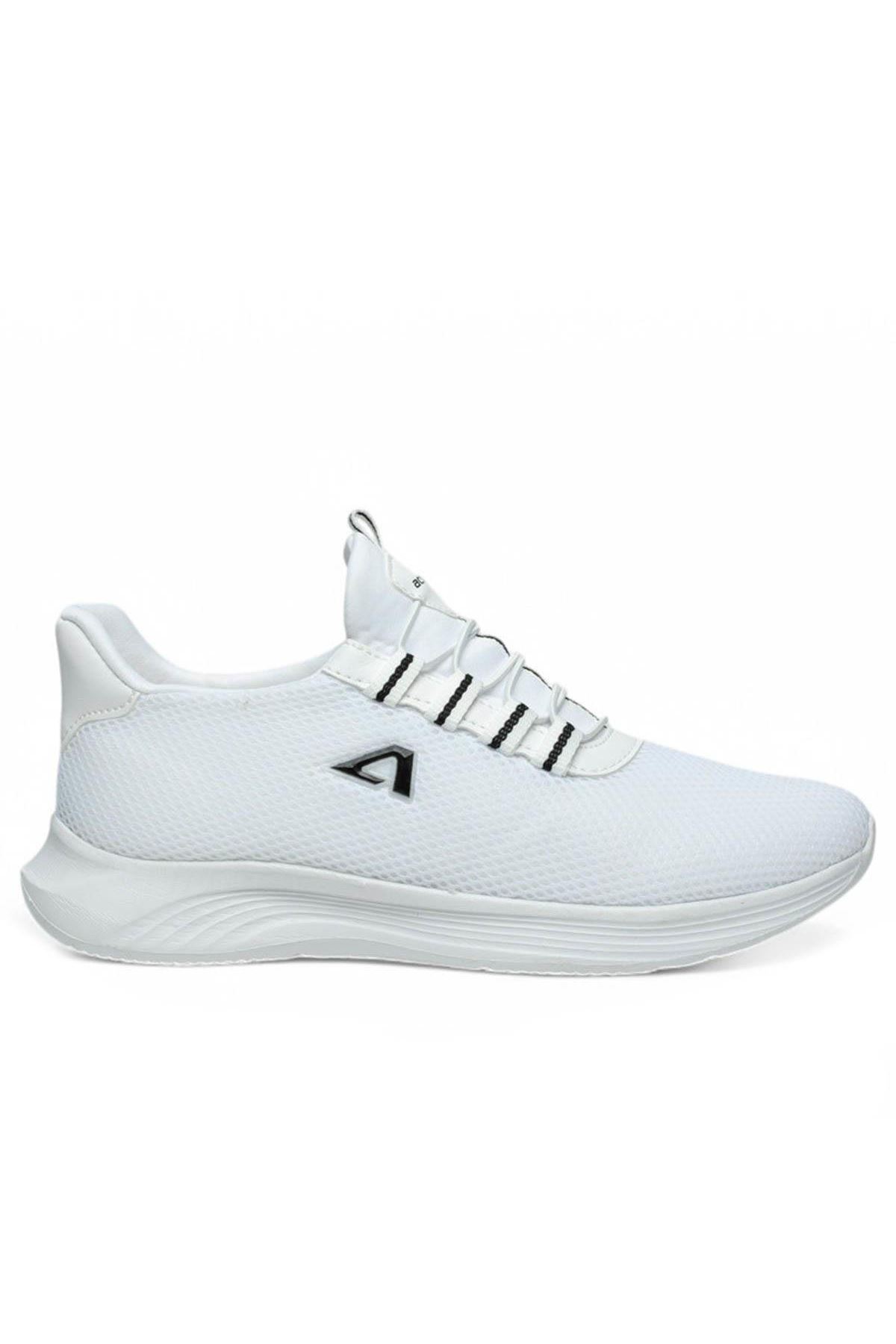 Velora Air Unisex Sneaker Hafif Nefes Alabilir Günlük Spor Ayakkabı Beyaz Siyah — سفید TYCA023426FBB5B84D1BBFF05 — تصویر 3 از 3