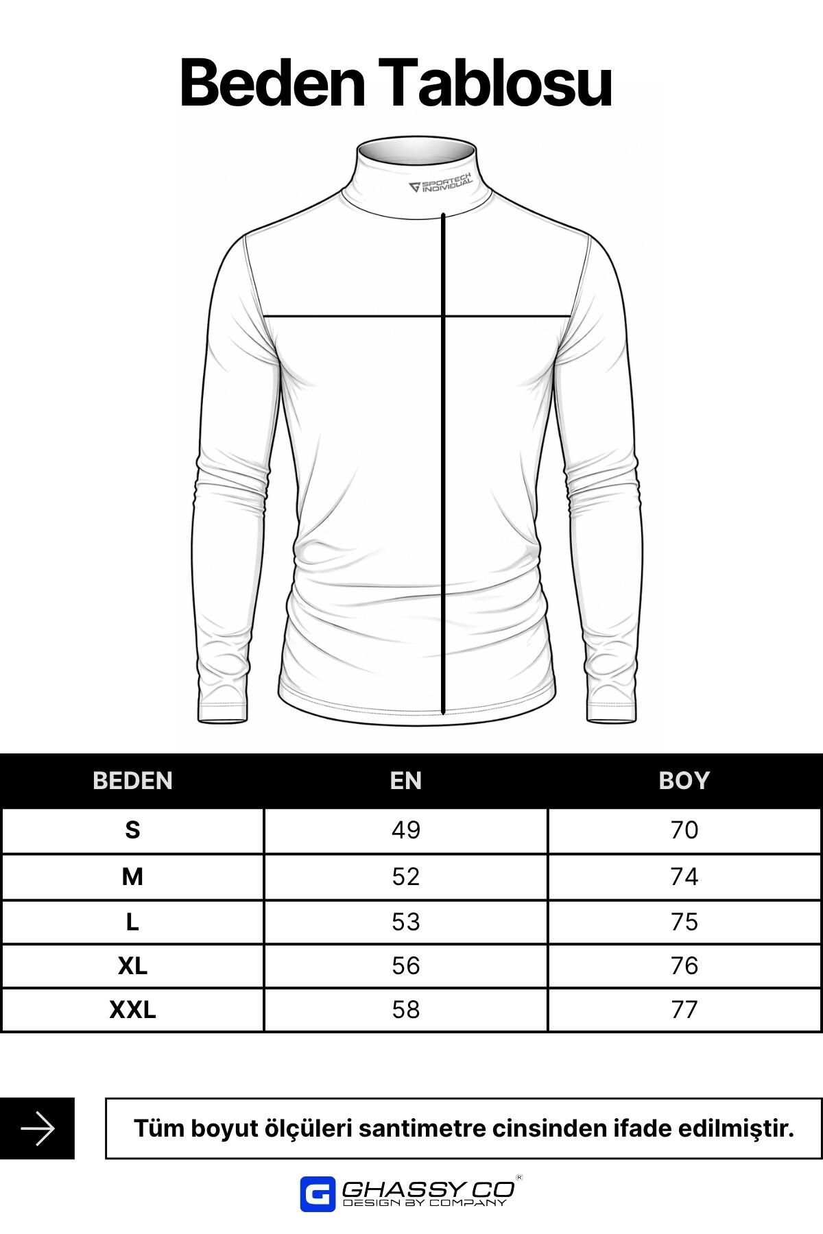 GHASSY CO Erkek Balıkçı Yaka Pamuklu Likralı Vücuda Oturan Uzun Kollu Slim Fit Günlük Tişört görsel 6