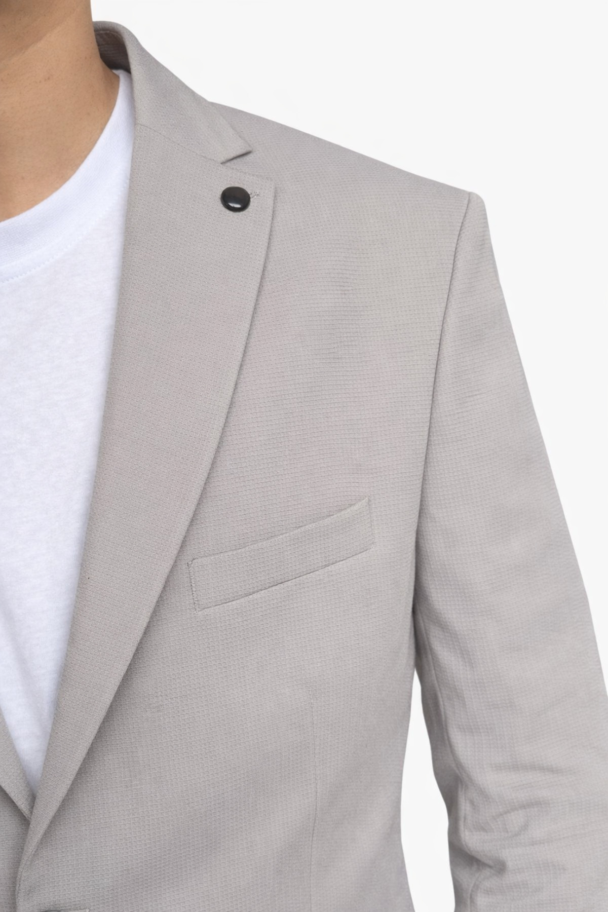 Plus Scorpion Erkek Slim Fit Mikro Desenli Takım Elbise 2 Düğmeli Çift Yırtmaçlı Modern Ceket Pantolon Takım görsel 6