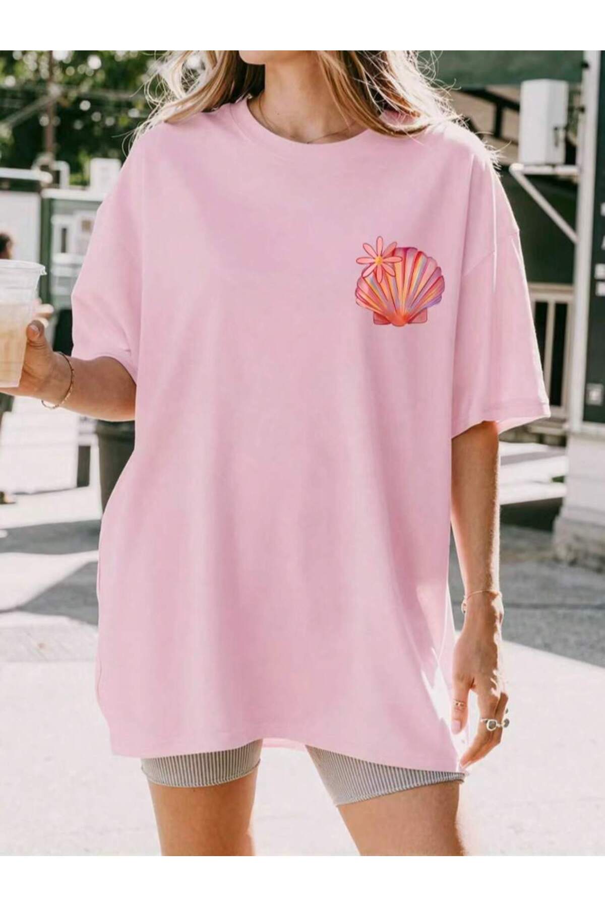 MOONBULL  Kadın Salty Soul Sırt Baskılı Oversize T-shirt - Görsel 2