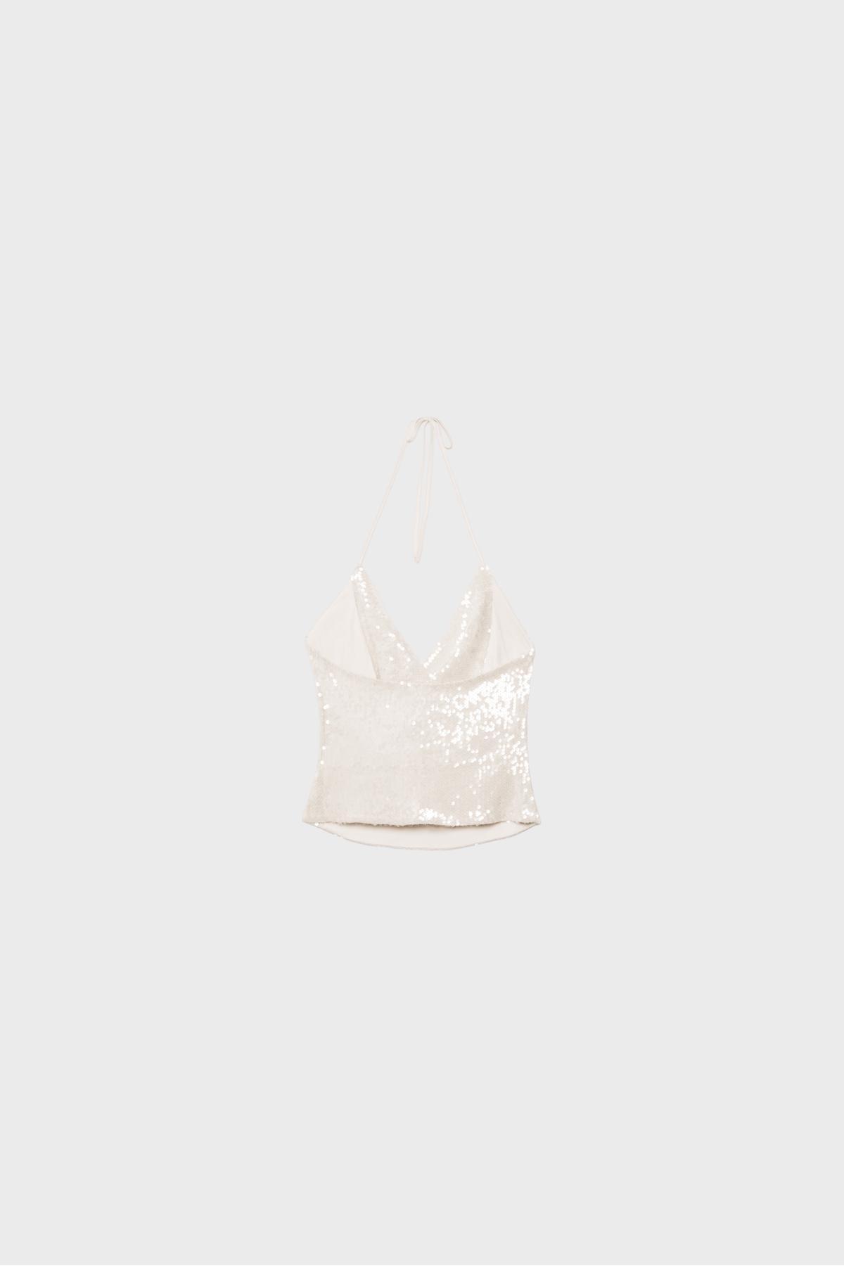 Stradivarius  Pullu halter top - Görsel 7