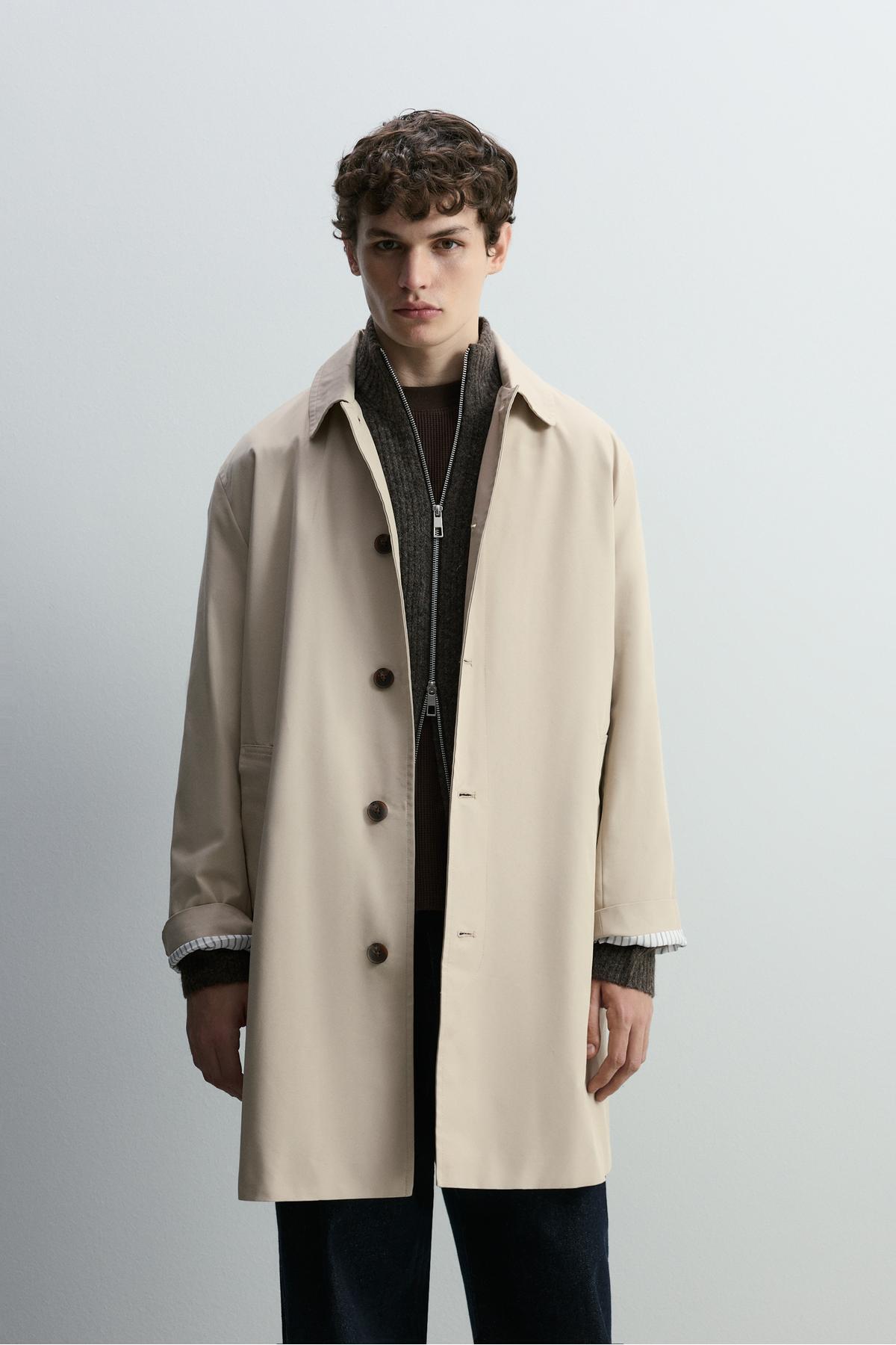 LEFTIES  Düz trençkot