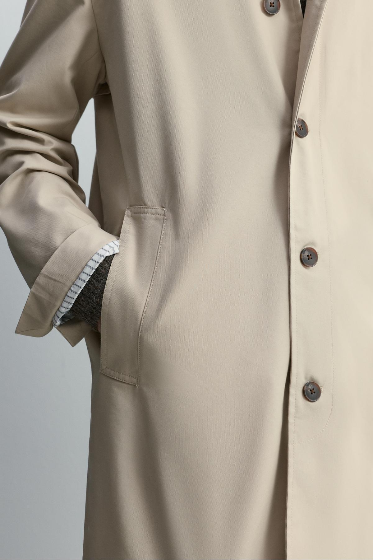 LEFTIES  Düz trençkot - Görsel 3