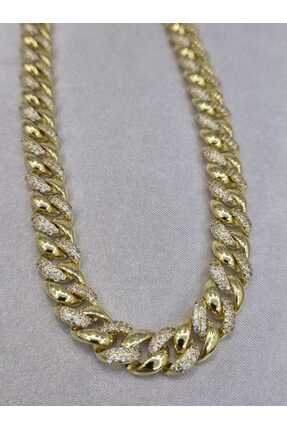 MY ESTA JEWELRY ZİRKON TAŞLI GURMET ZİNCİR KOLYE