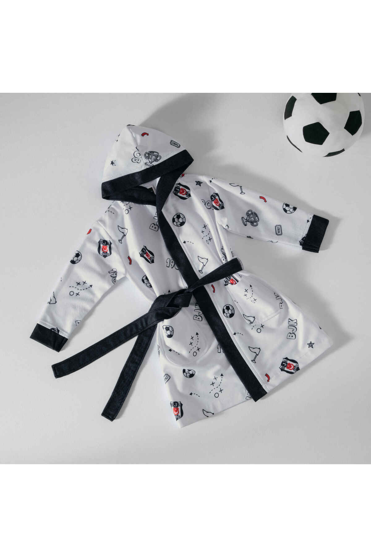 Licensed Besiktas 3-4 Years Baby Bathrobe