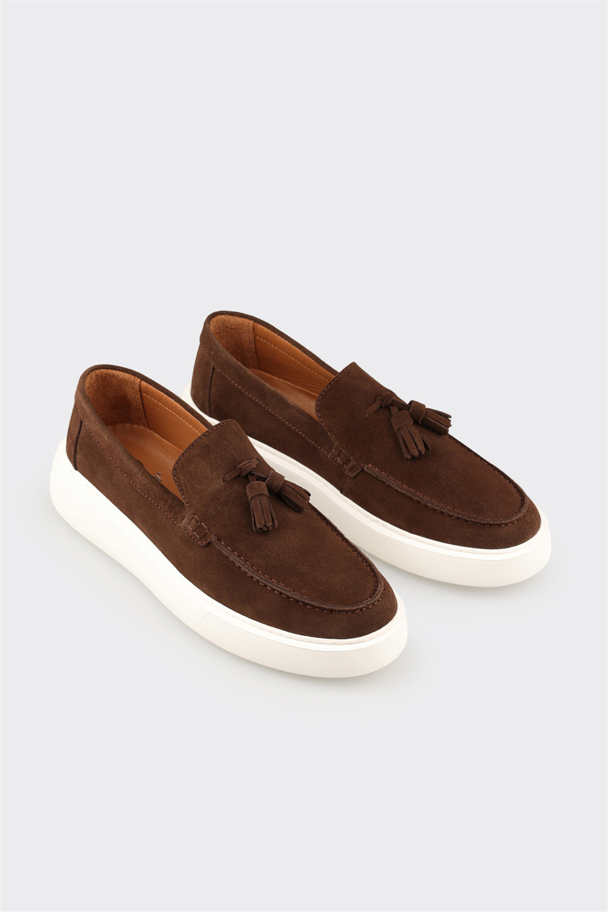 Elle Shoes Kahve Deri Erkek Günlük Ayakkabı görsel 2
