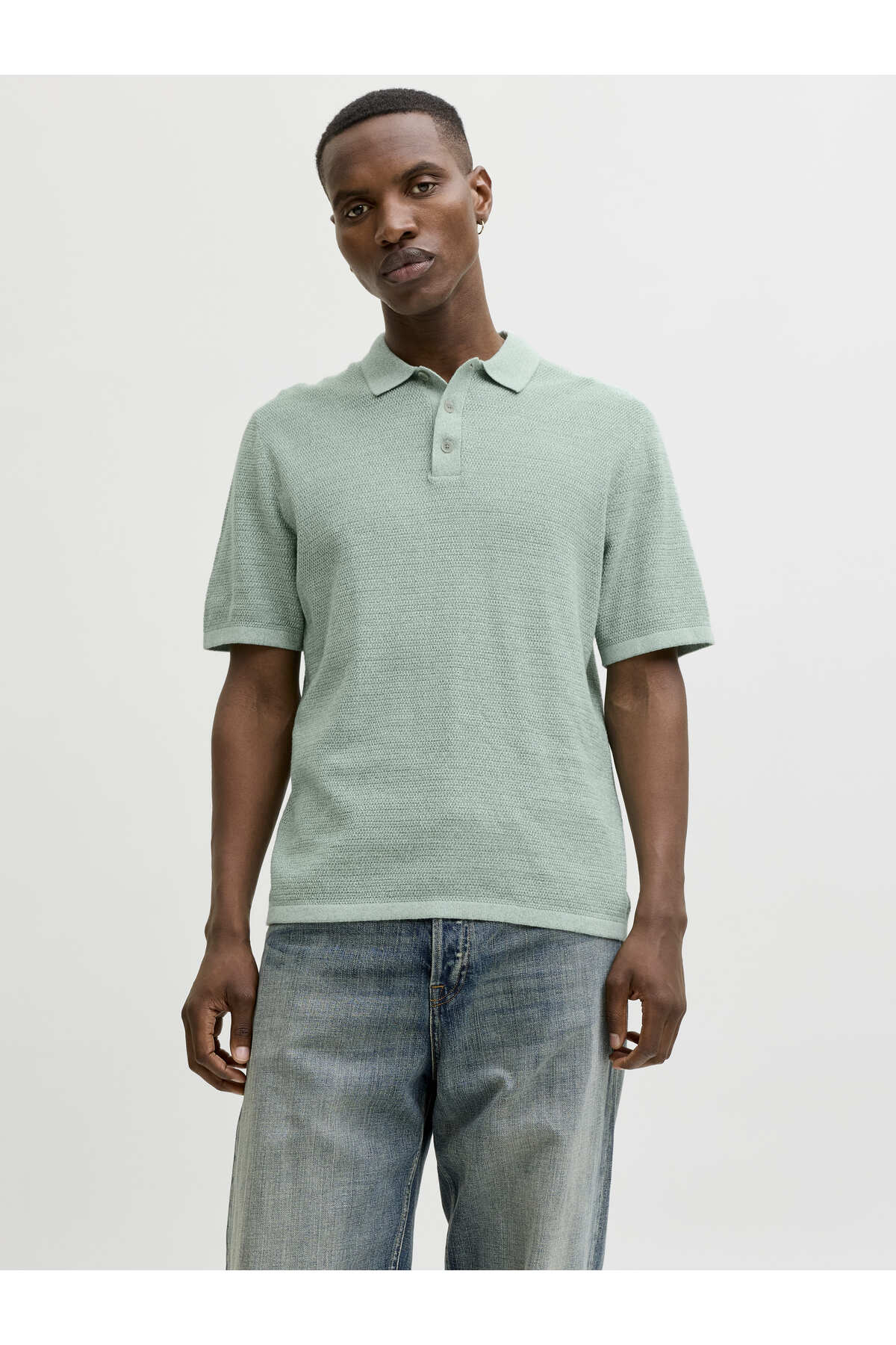 تی‌شرت مردانه جک جونز مدل Jjegeorge Knit Polo SS SN کد 12268281-26 جک اند جونز پولوشرت Jack & Jones