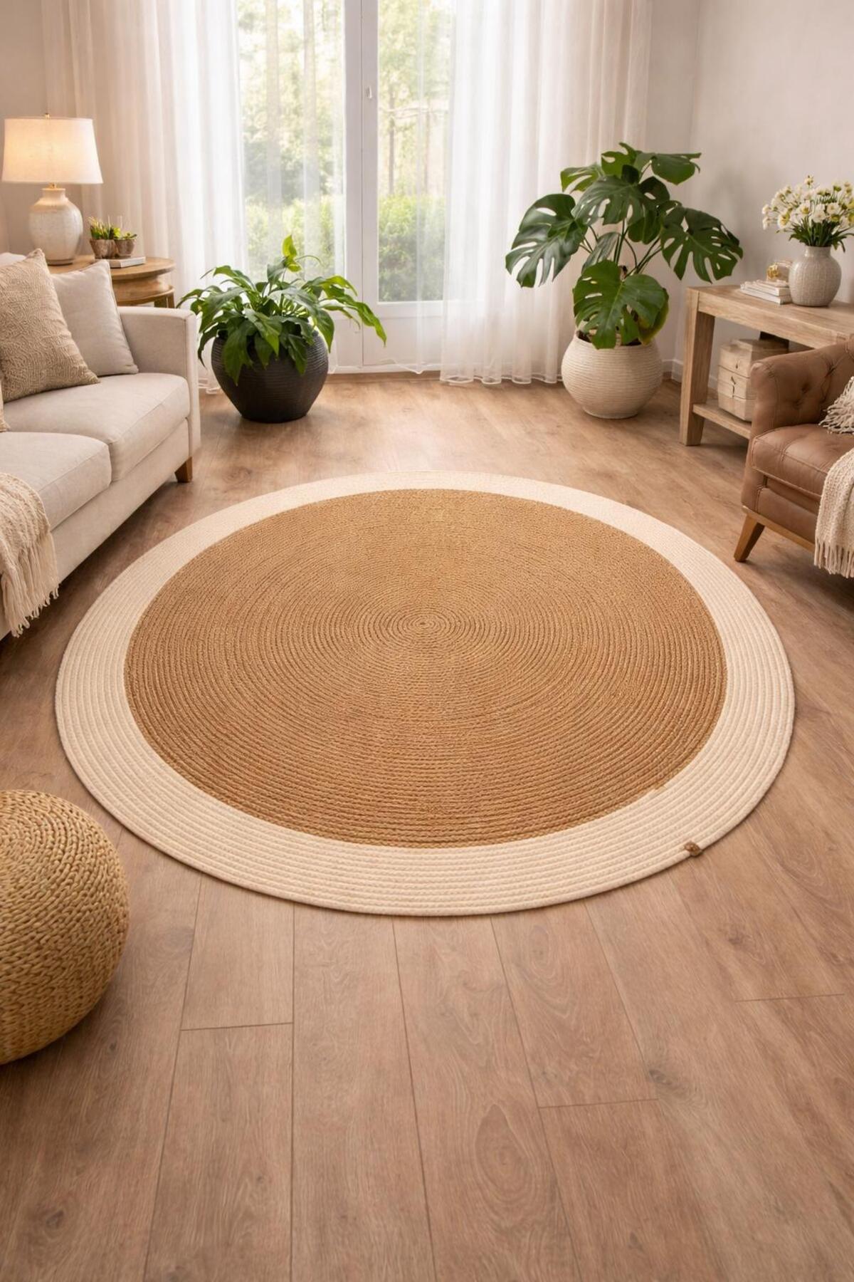 Jute Rug Wicker Door Front Bathroom Kitchen Living Room Mat Modern Gift