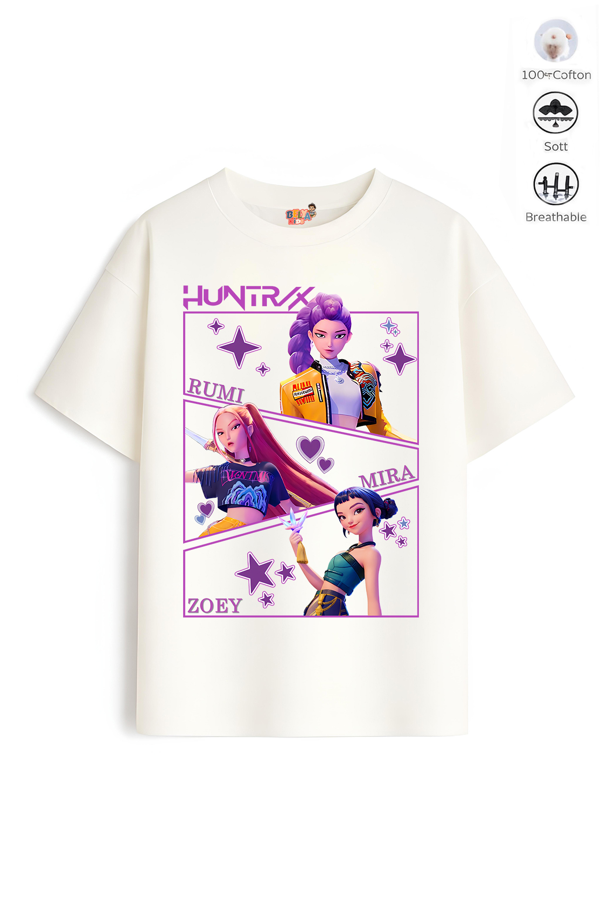 Belya Kids Wear Devojčica, majica sa punim uzorkom, dizajn Hun 7, velika veli...