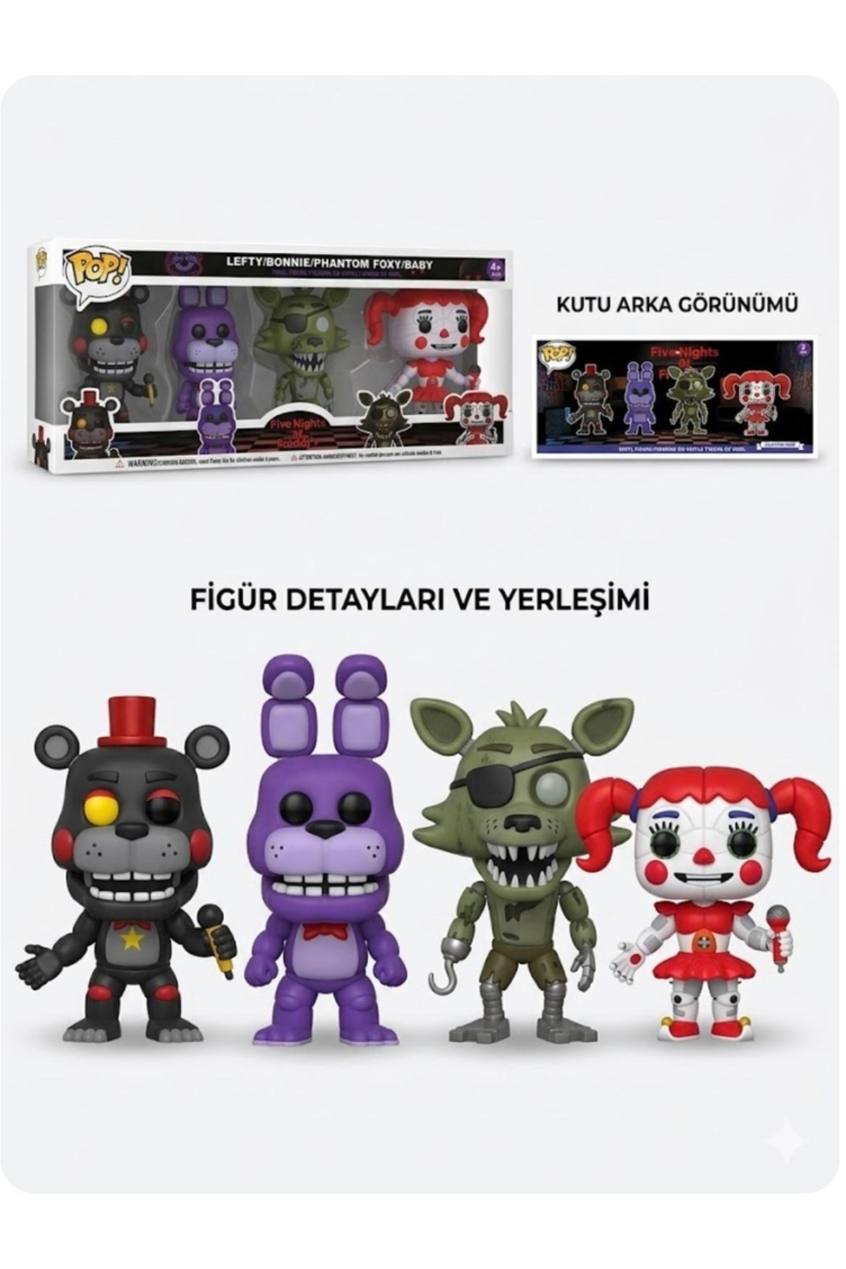 seyuse Five Nights at Freddy's Pop fnaf 4lü set lefty/ bonnie