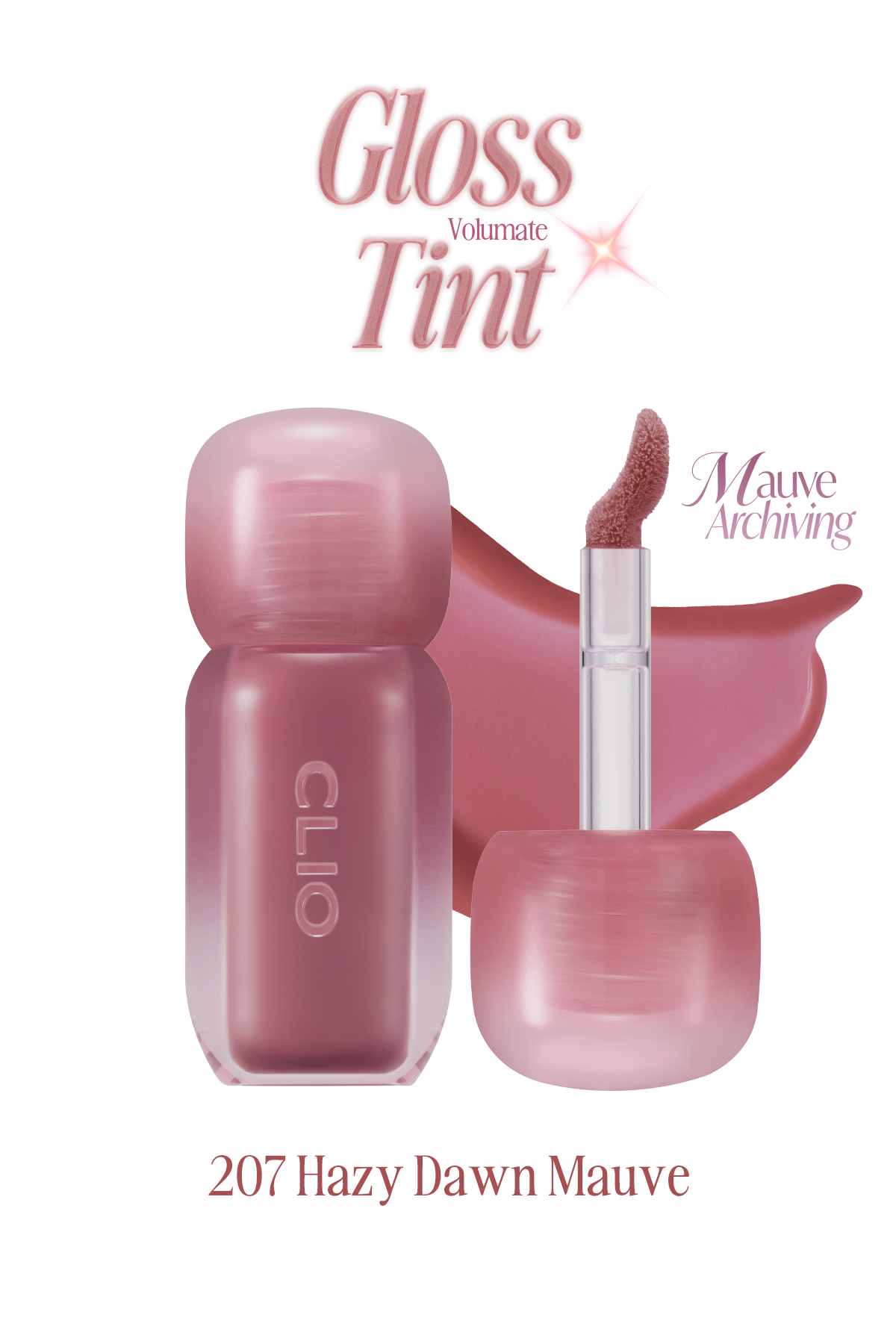 CLIO Pigmentli, Parlak Bitişli Dolgunlaştırıcı Lip Gloss Volumate Gloss 207 Hazy Dawn Mauve - Fiyatı, Yorumları