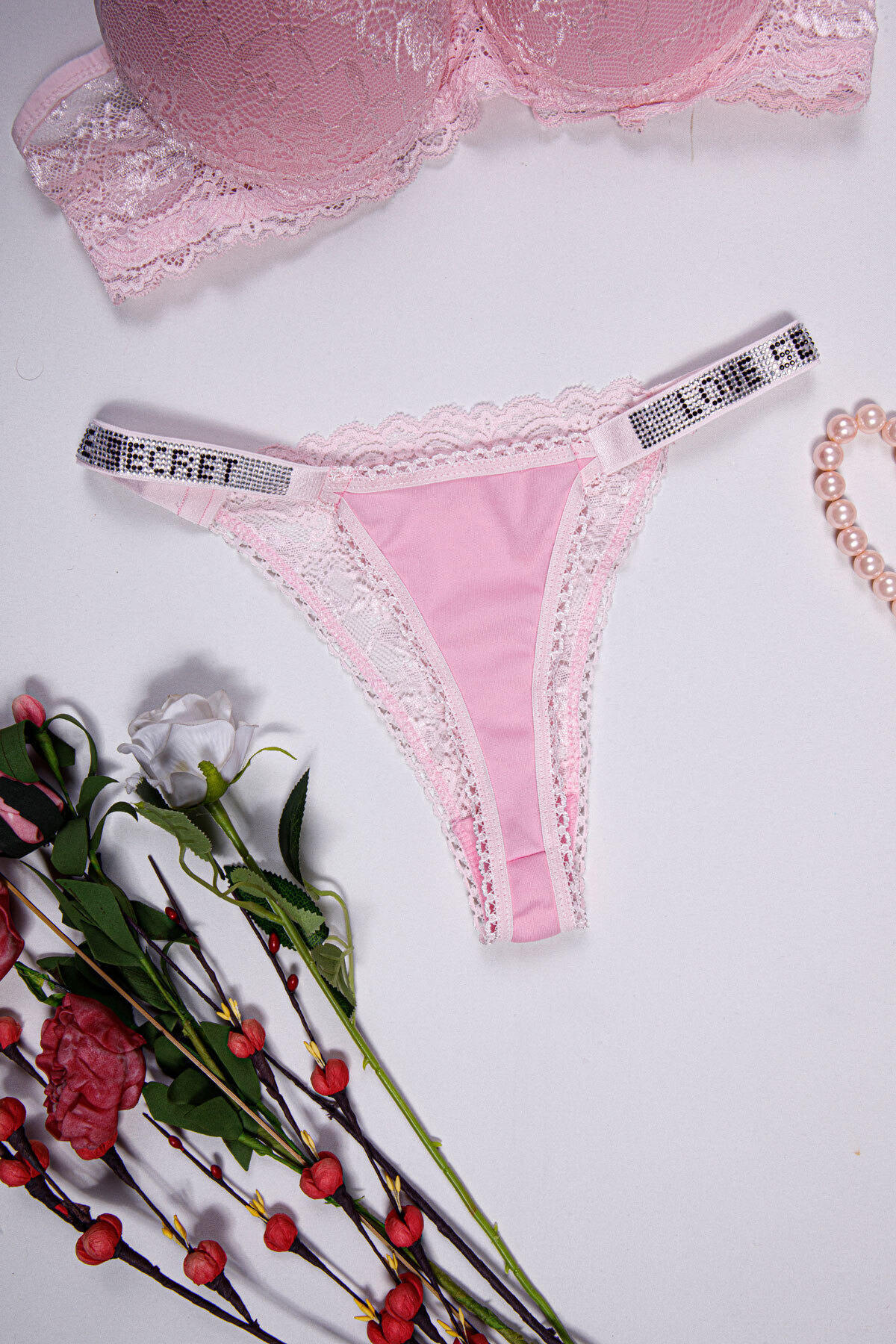 Mistressia Destekli Dolgulu Love Secret Taşlı Sütyen Takım. görsel 4