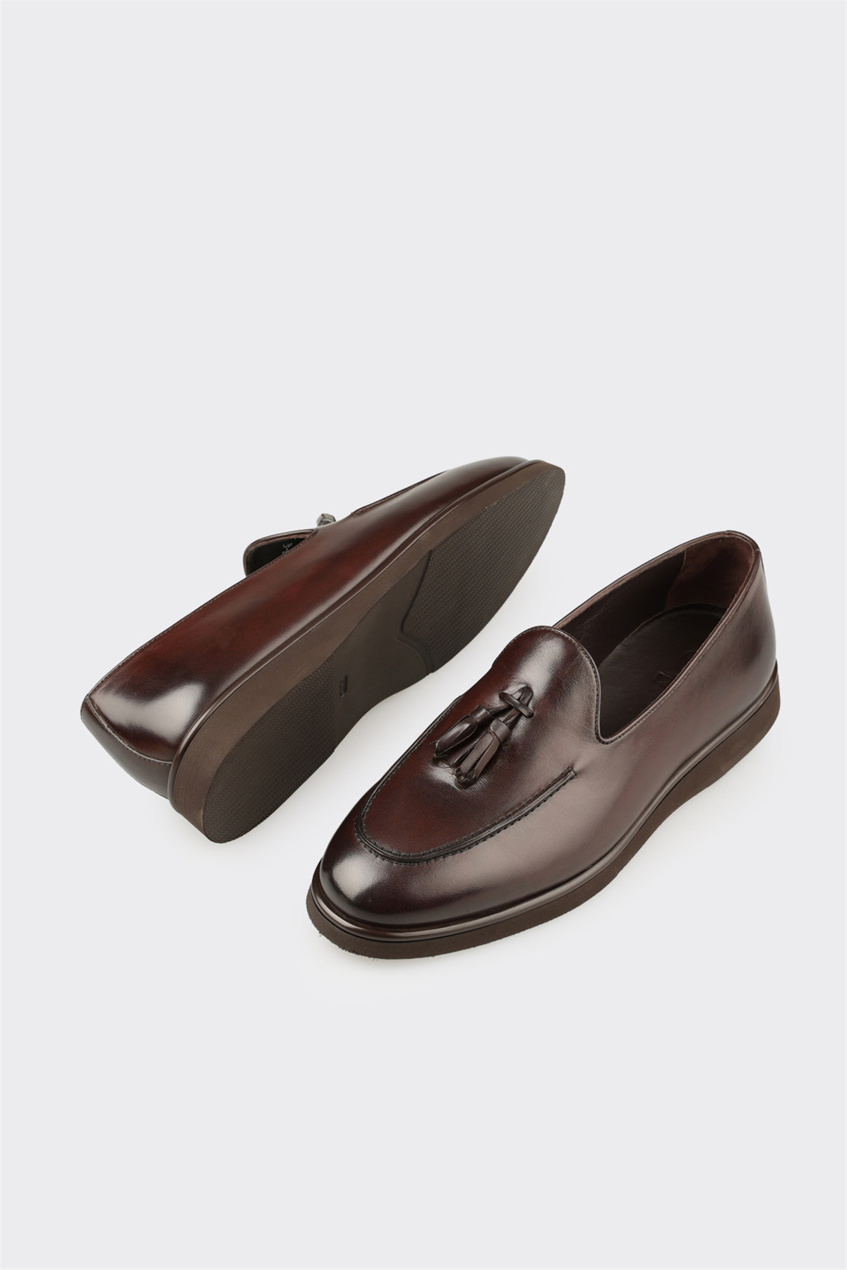 Elle Shoes Kahve Deri Erkek Günlük Ayakkabı görsel 3