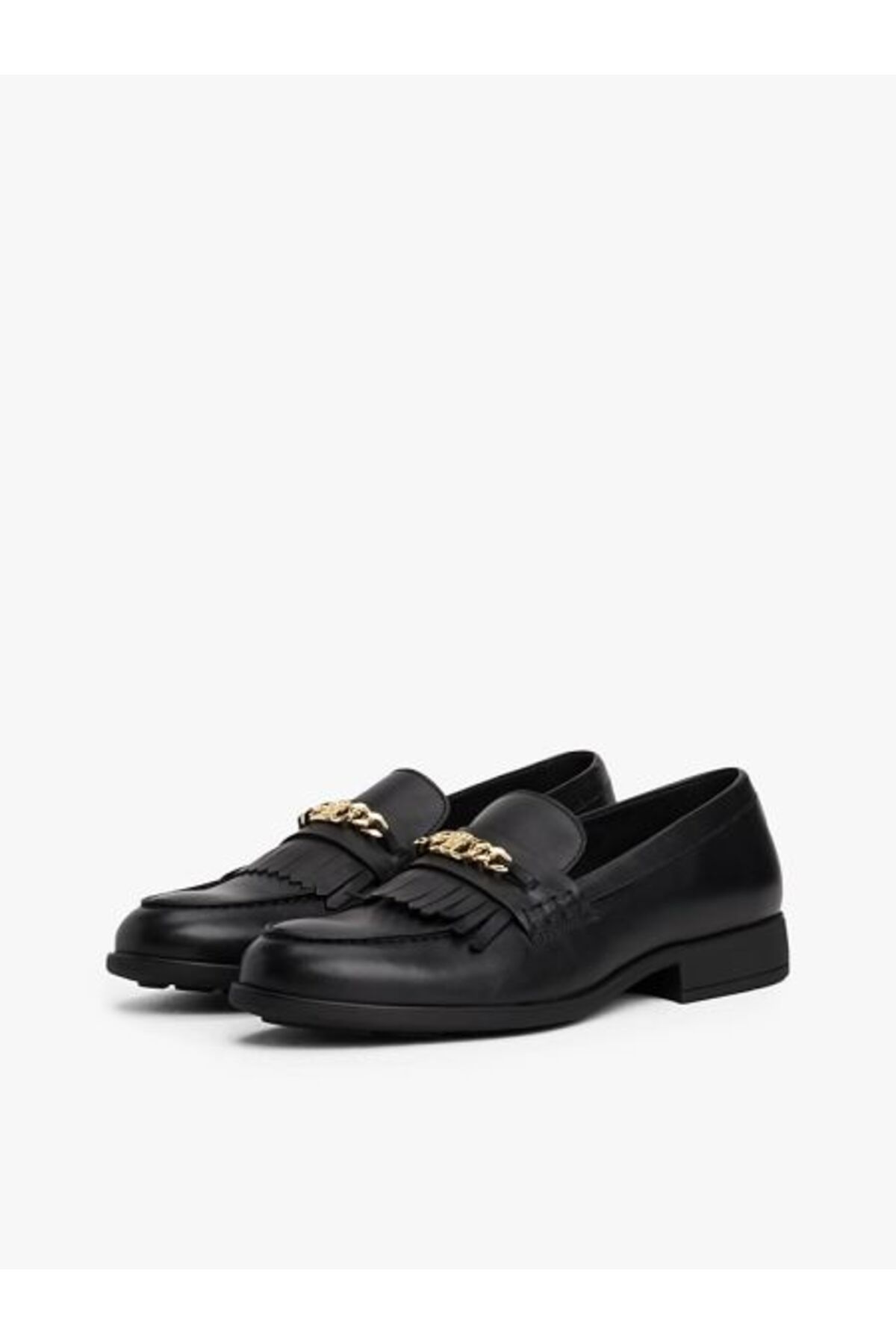 Tommy Hilfiger TH CHAIN FRINGE LEATHER LOAFER görsel 2