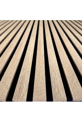 wood life Mdf Ahşap Akustik Duvar Paneli 100x280 Cm Teak