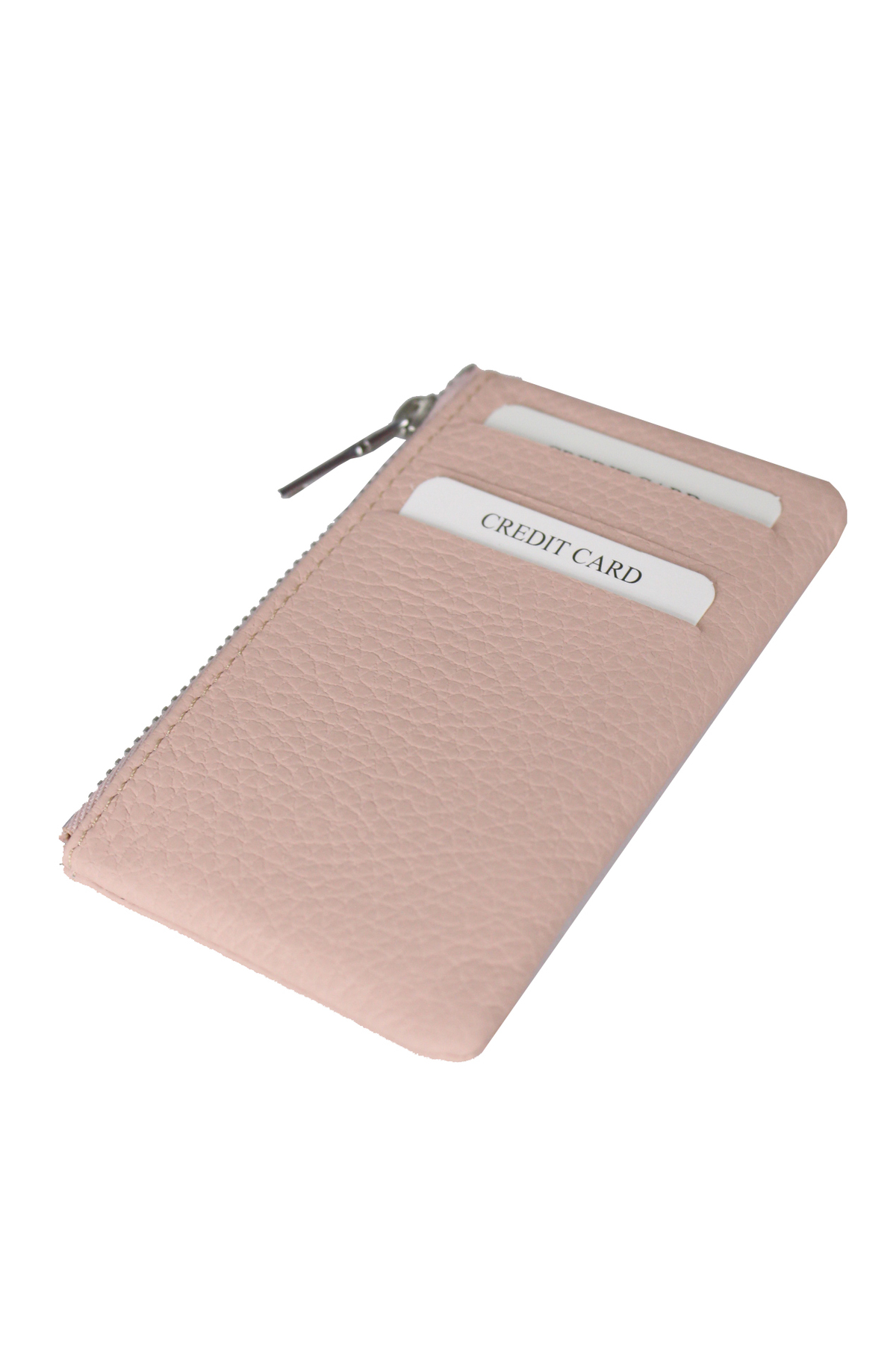 MPCUZ 101 Kadın Unisex, Hakiki Deri, Cüzdan Kartlık Pembe