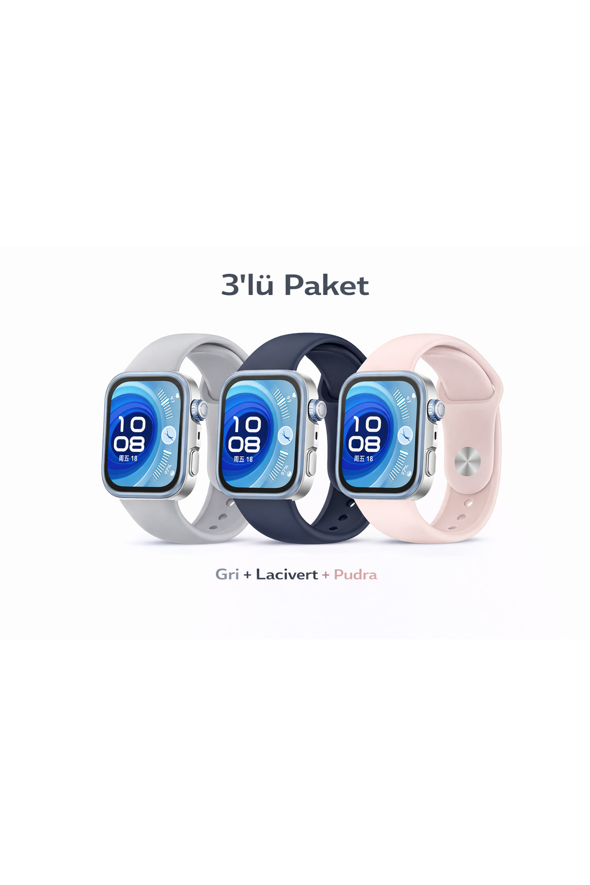 Huawei Watch Fit 3 / Fit 4 / Fit 4 Pro Fit 5 / Fit 5 Pro Compatible 3-Pack Soft High Quality Sports Band