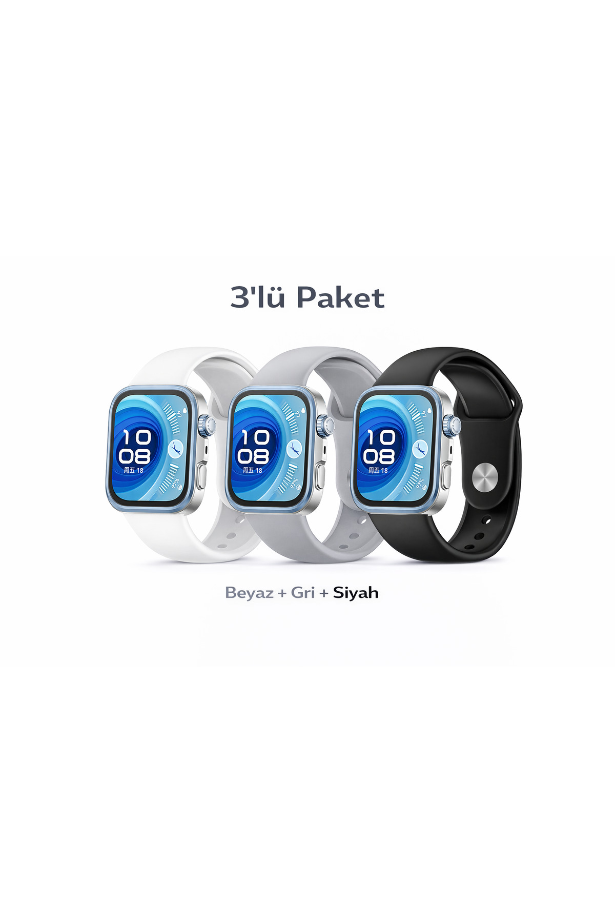 Huawei Watch Fit 3 / Fit 4 / Fit 4 Pro Fit 5 / Fit 5 Pro Compatible 3-Pack Soft High Quality Sports Band