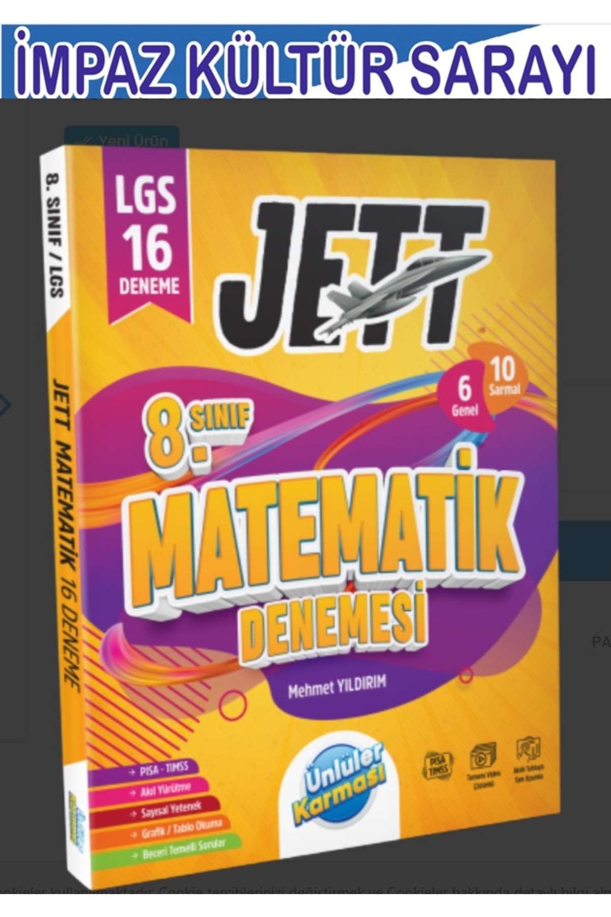 Ünlüler Karması 8. SINIF LGS JETT MATEMATİK 16 DENEME - Fiyatı