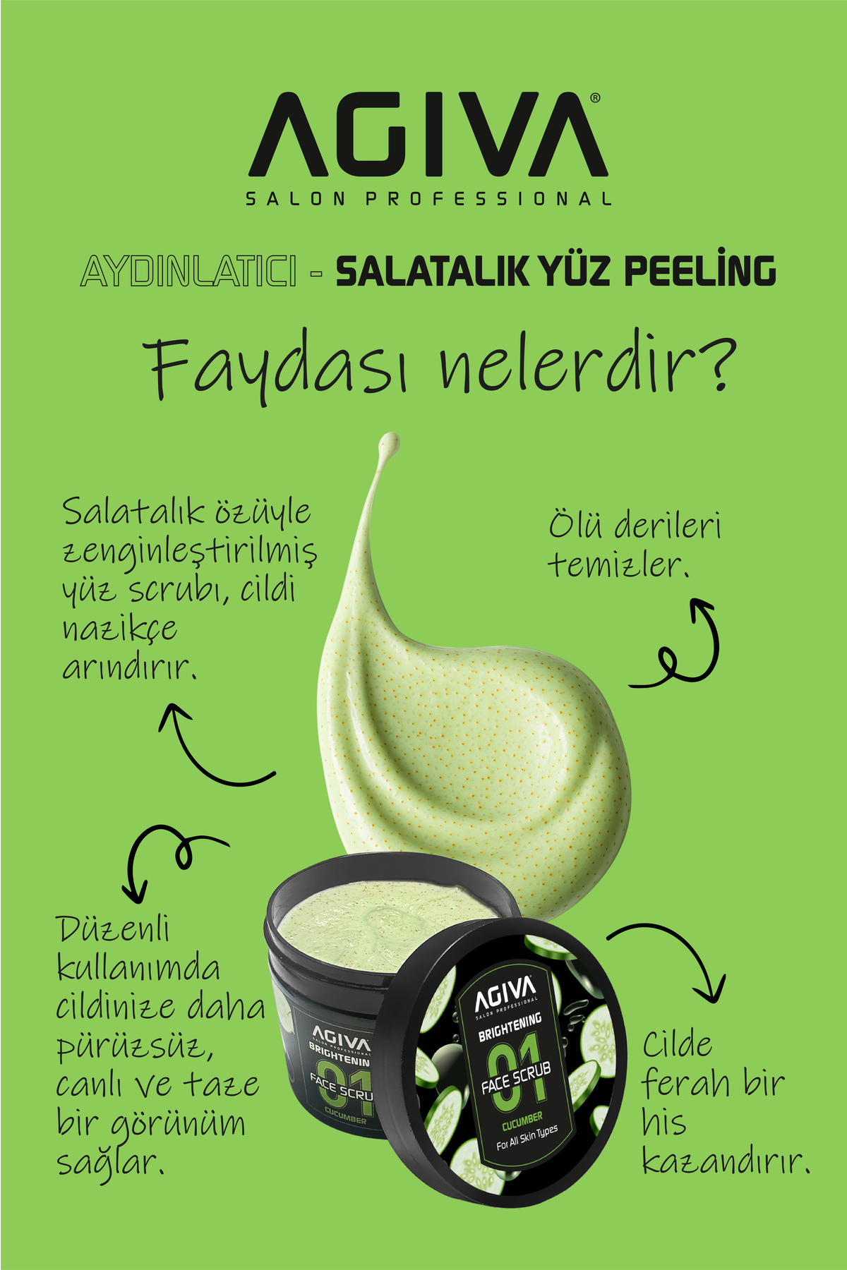 Beyazlatıcı Salatalık Özlü Yüz Peeling 300 Ml — 001-MKJ-050 — تصویر 2 از 4