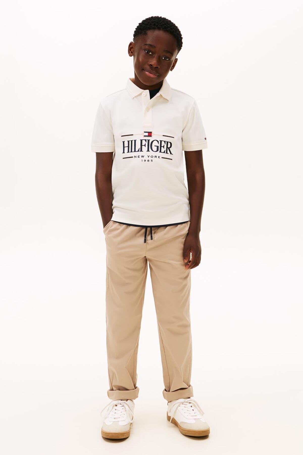 پولوشرت پسرانه یقه پلو | تامی هیلفیگر Tommy Hilfiger PR-KB0KB103590176900048 IN - تصویر 3