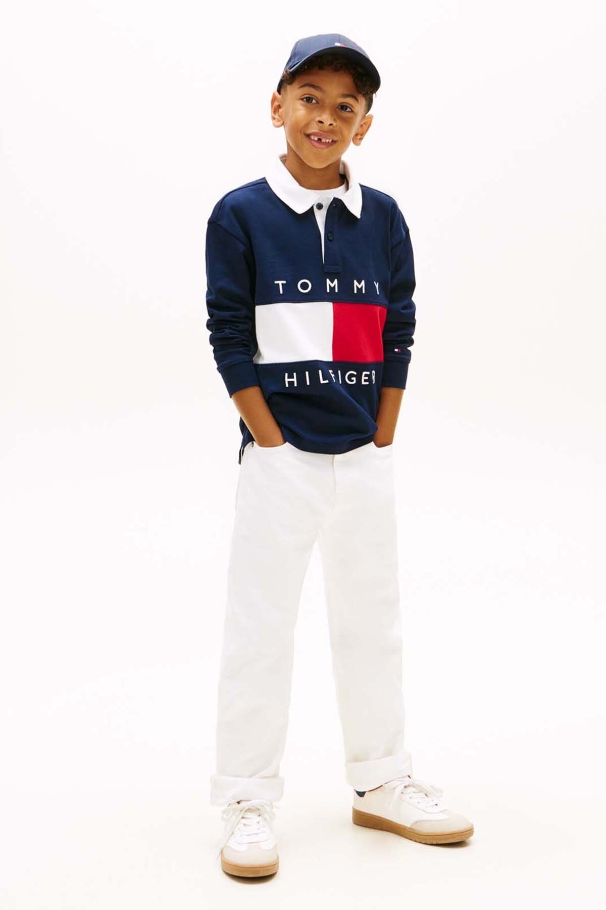 پولوشرت پسرانه یقه پلو | تامی هیلفیگر Tommy Hilfiger PR-KB0KB103540176900048 BD - تصویر 2