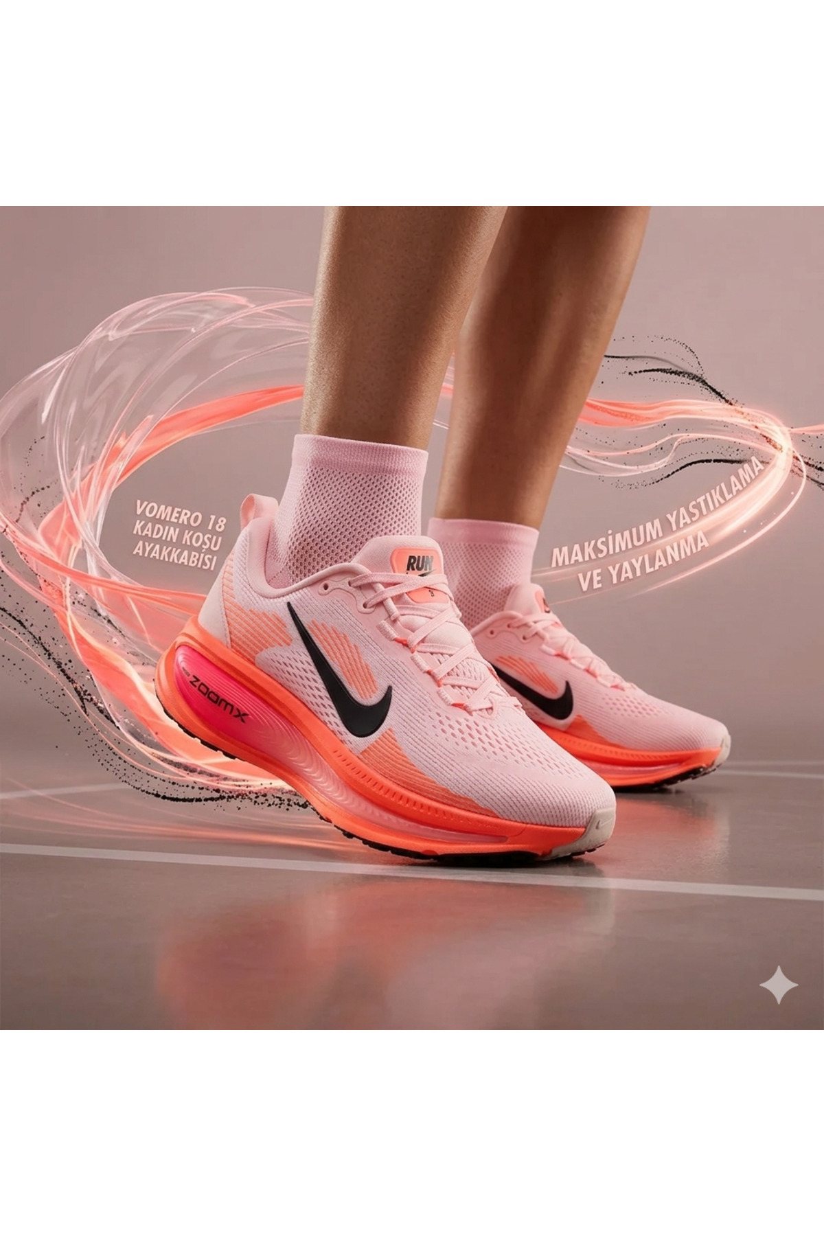 Nike Vomero 18 Women's Walking and Running Shoes Red Pink | Hm6804