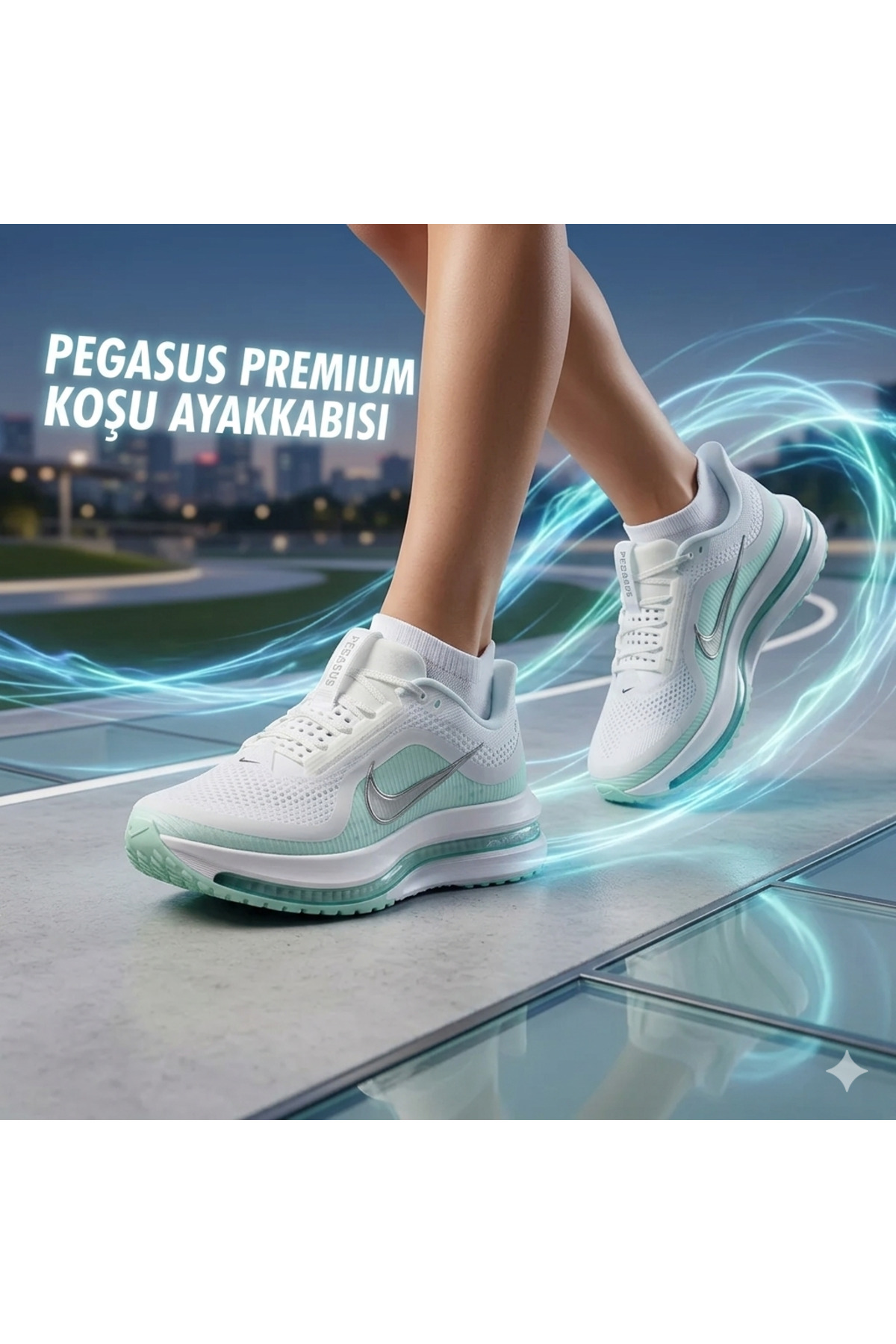 Nike Pegasus Premium Yürüyüş ve Kadın Koşu Ayakkabısı Playful