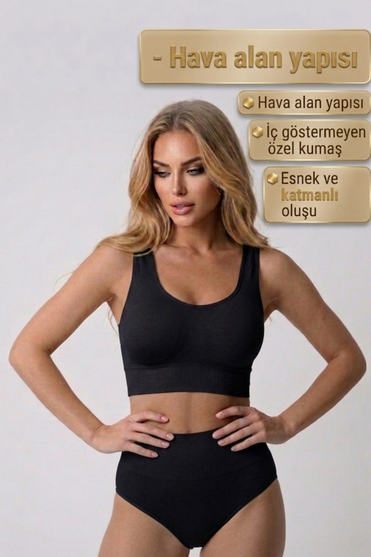 Wiforte Kadın Toparlayıcı Büstiyer Korse Dikişsiz Pedli Kalın Askılı Destekleyici Spor Sütyen Rahat Kullanım görsel 4
