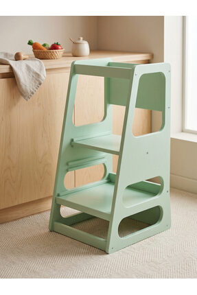almital mobilya aksesuarları furniture accessories Kaidan Pale Green Renk Çoc...