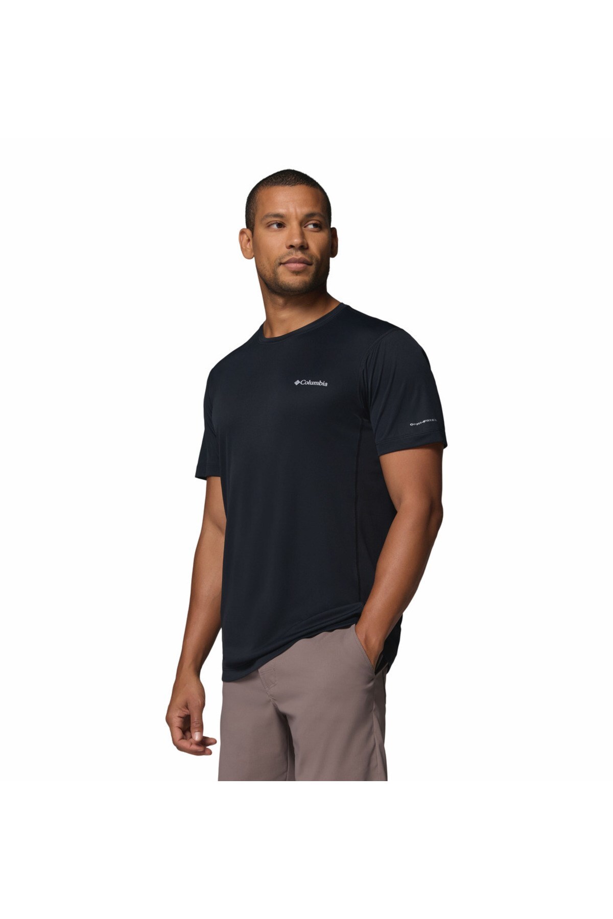 Columbia Zero Rules Lıght Ss Crew Erkek Siyah Teknik Kısa Kollu T-shirt Ao2717-011 görsel 4