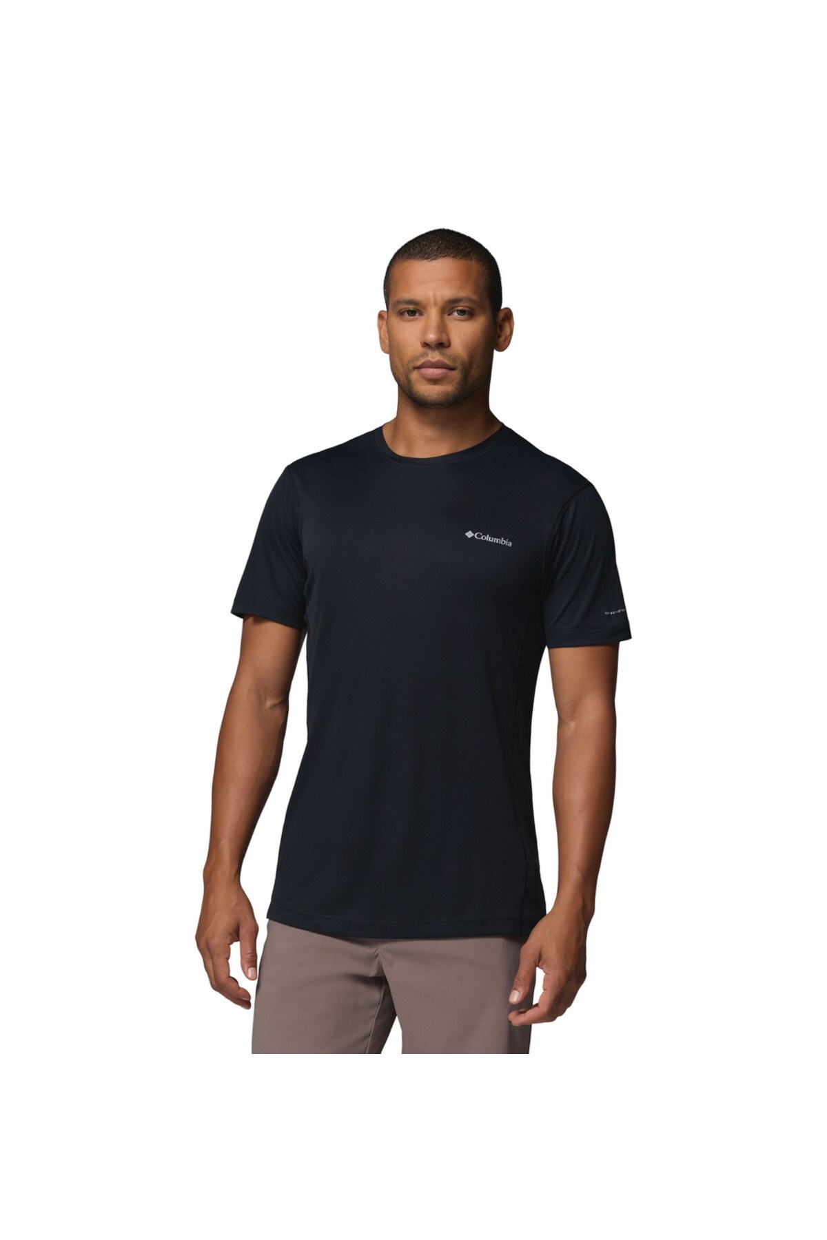 Columbia Zero Rules Lıght Ss Crew Erkek Siyah Teknik Kısa Kollu T-shirt Ao2717-011 görsel 3