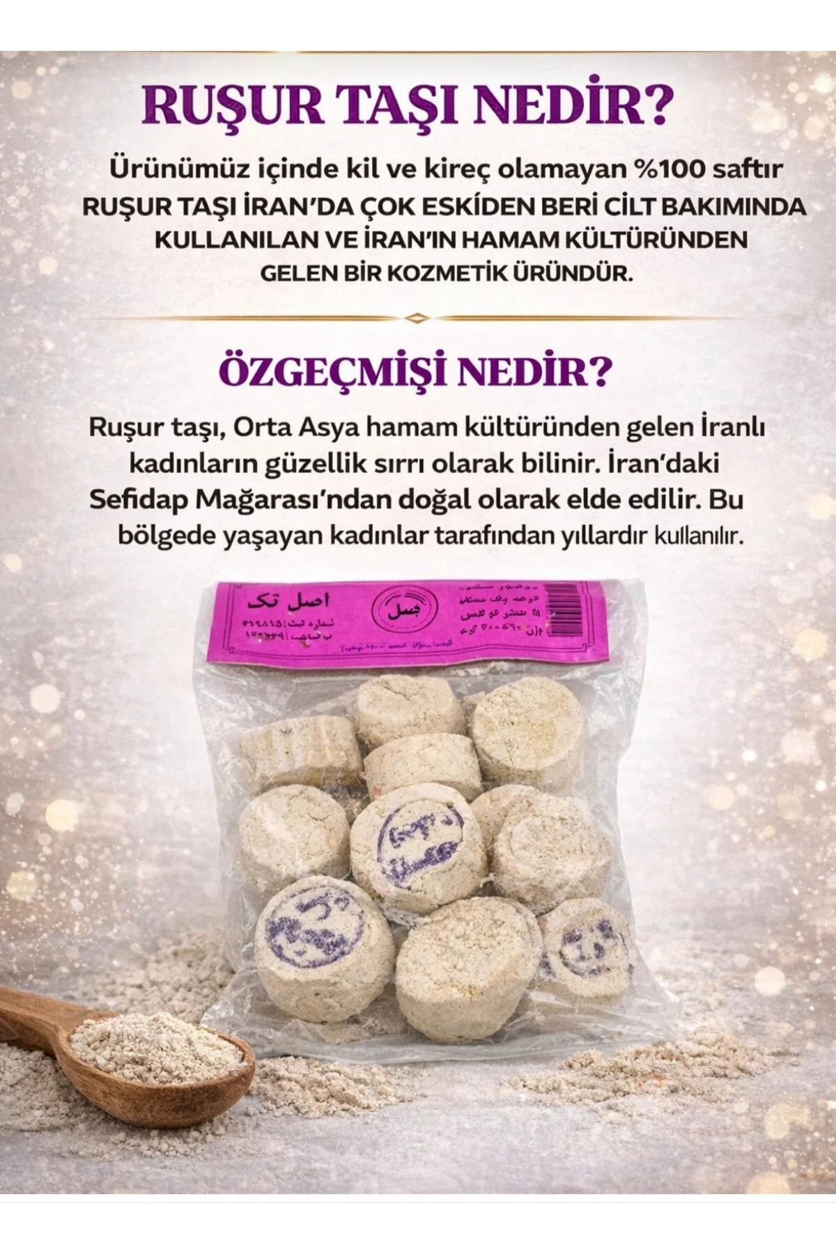 100 adet orijinal Ruşur taşı. Ölü derinlerden arındır — tyidbdb — تصویر 3 از 3