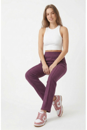 just wear zt Yüksek Bel Dikiş Detaylı Fit Pantolon – Günlük & Şık Rahat Kesim