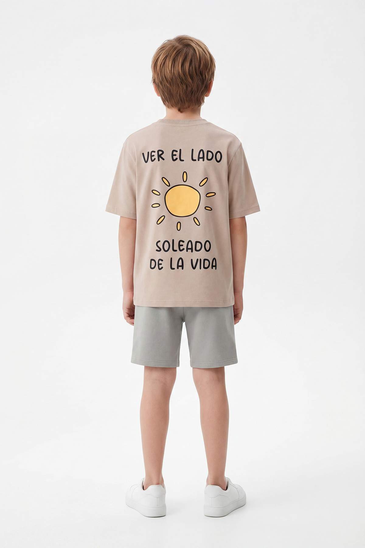 Trendyolmilla  Bej Düz Örme Erkek Çocuk Alt - Üst Takım TKDSS26AU00036 - Görsel 2