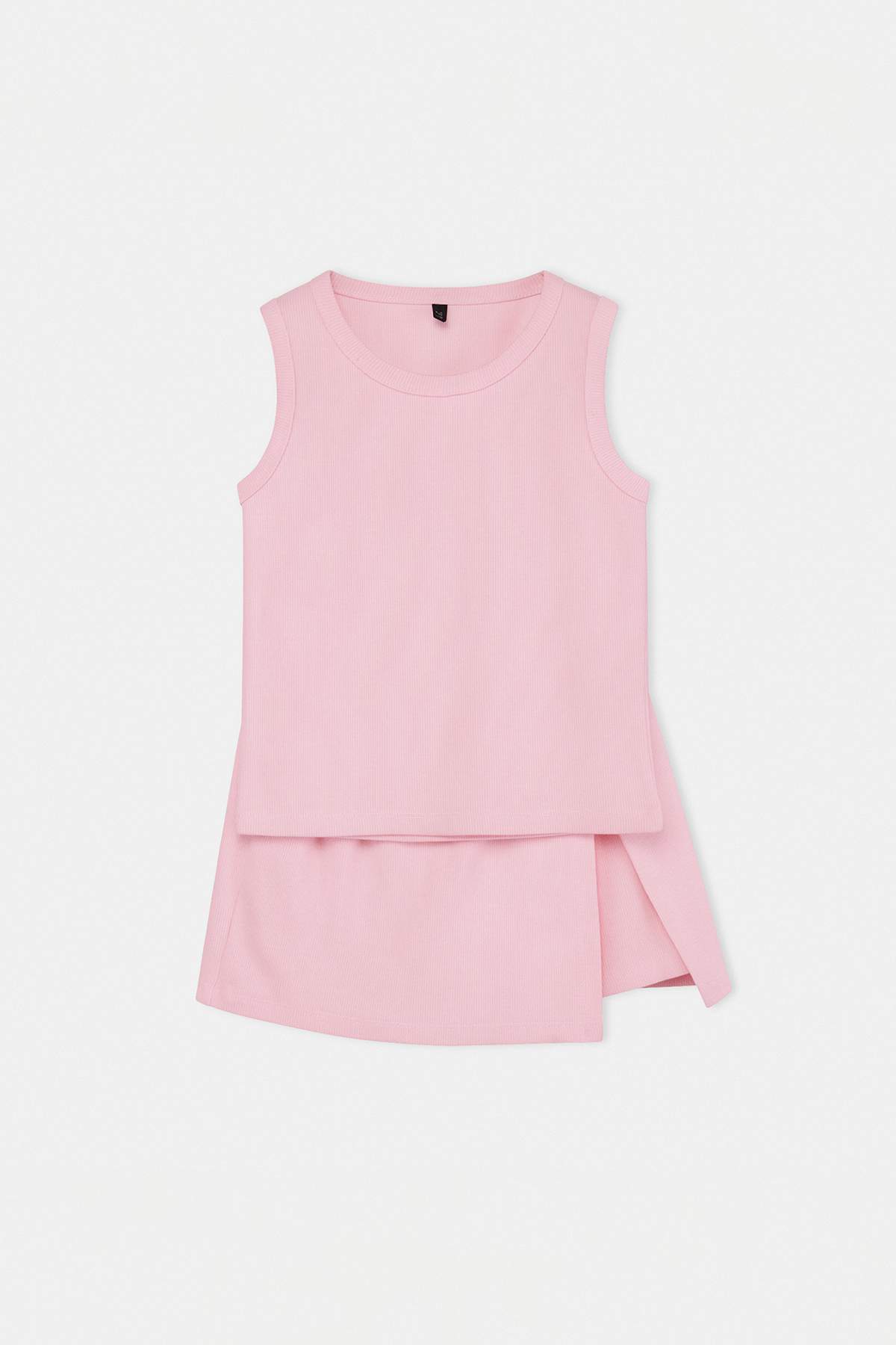 Trendyolmilla Kids Pembe Regular Kalıp Bisiklet Yaka Kız Çocuk Alt - Üst Takım TKDSS26AU00064